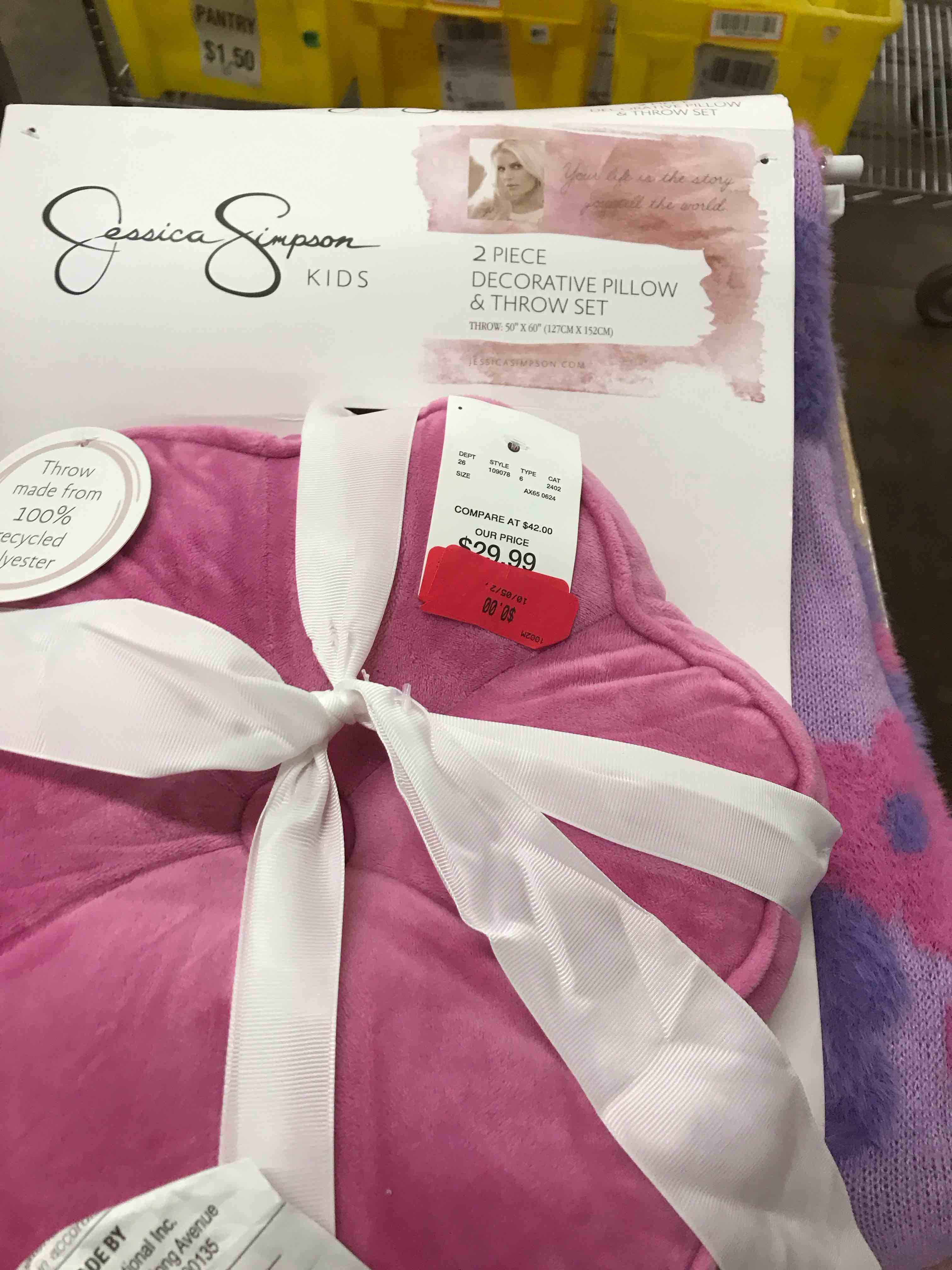 Jessica Simpson Throw and Pillow