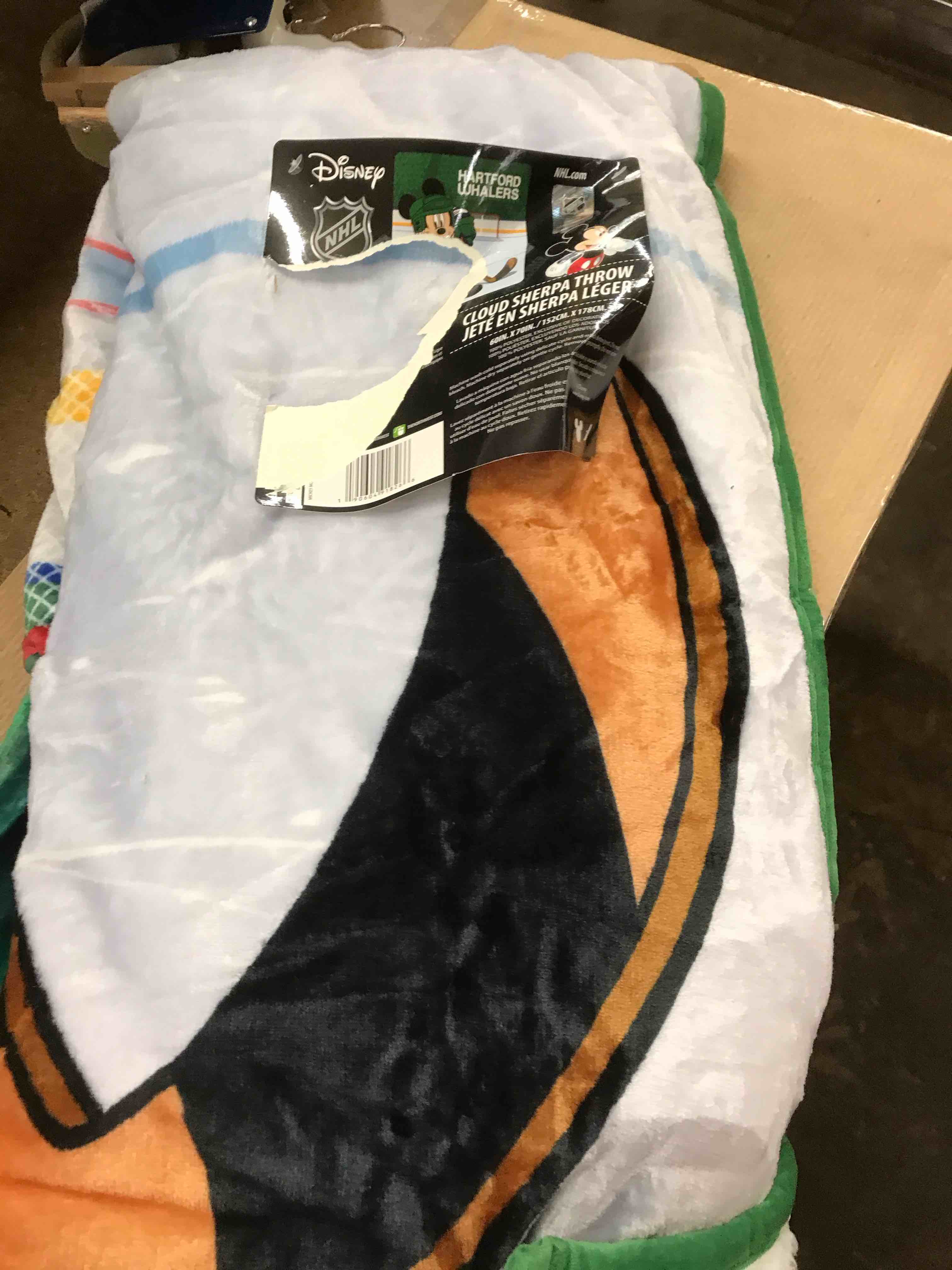 Disney Hockey Blanket