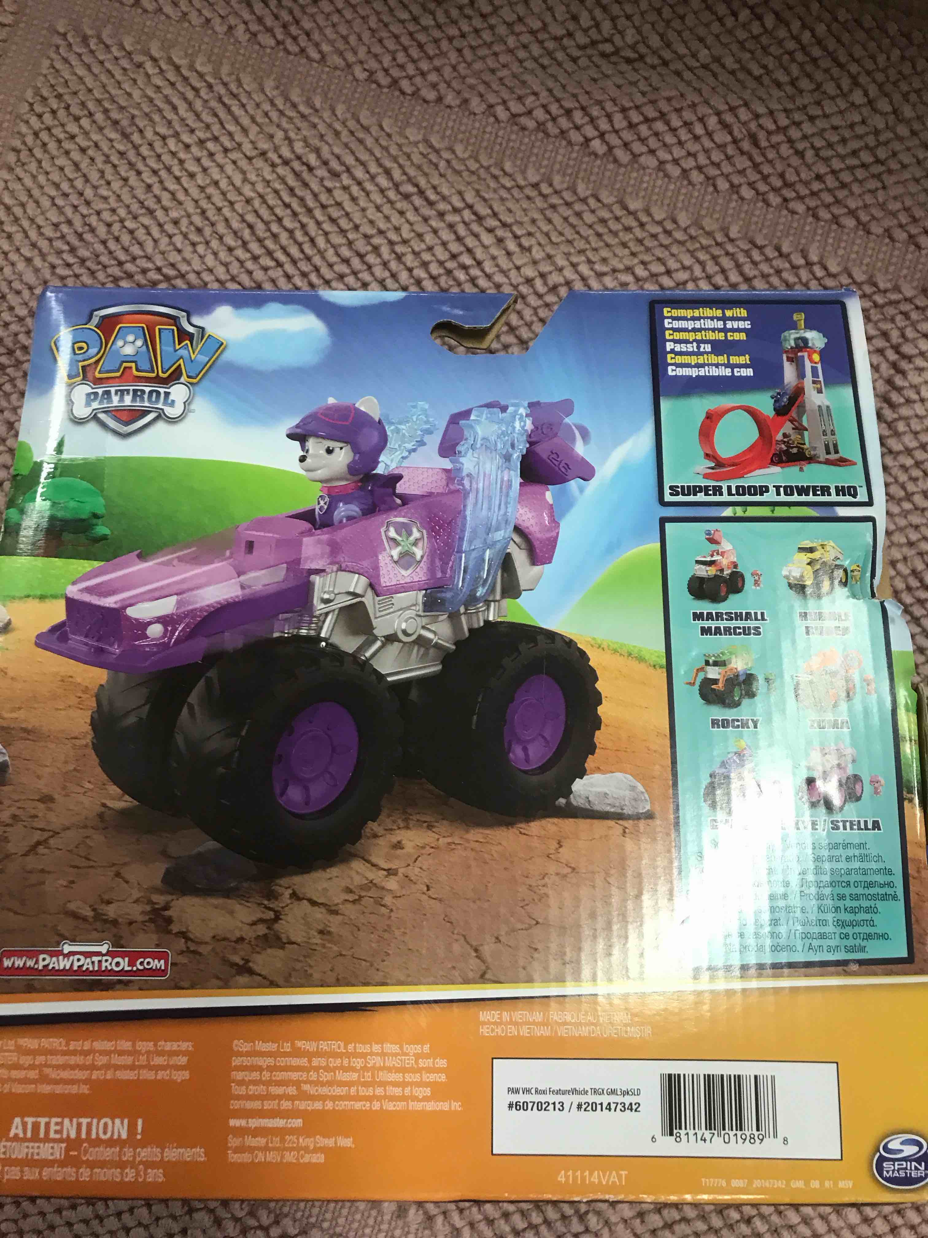 Condition photo showing New/Like New for PAW Patrol Roxi Vehicle