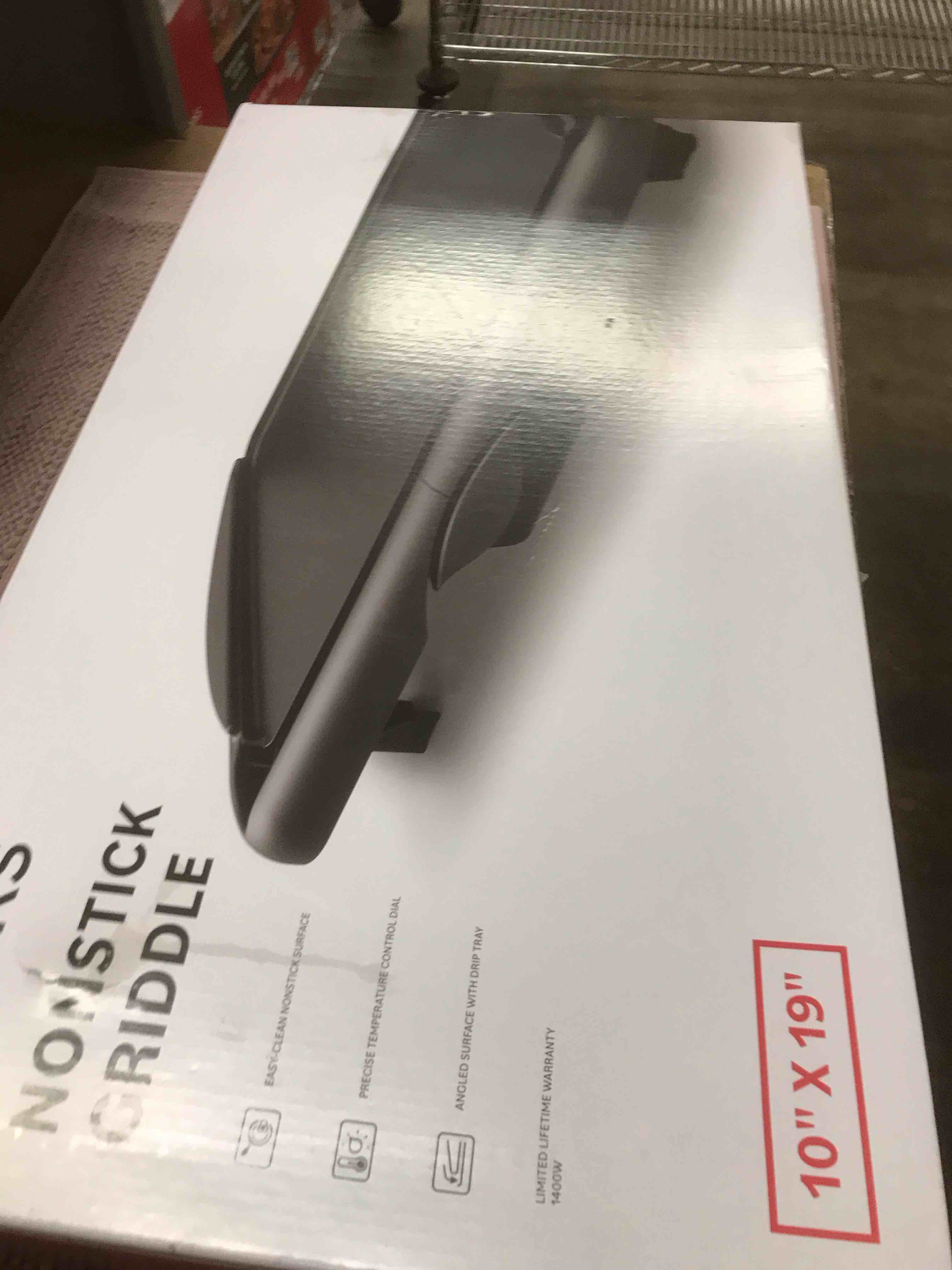 Condition photo showing As Is for cooks nonstick griddle