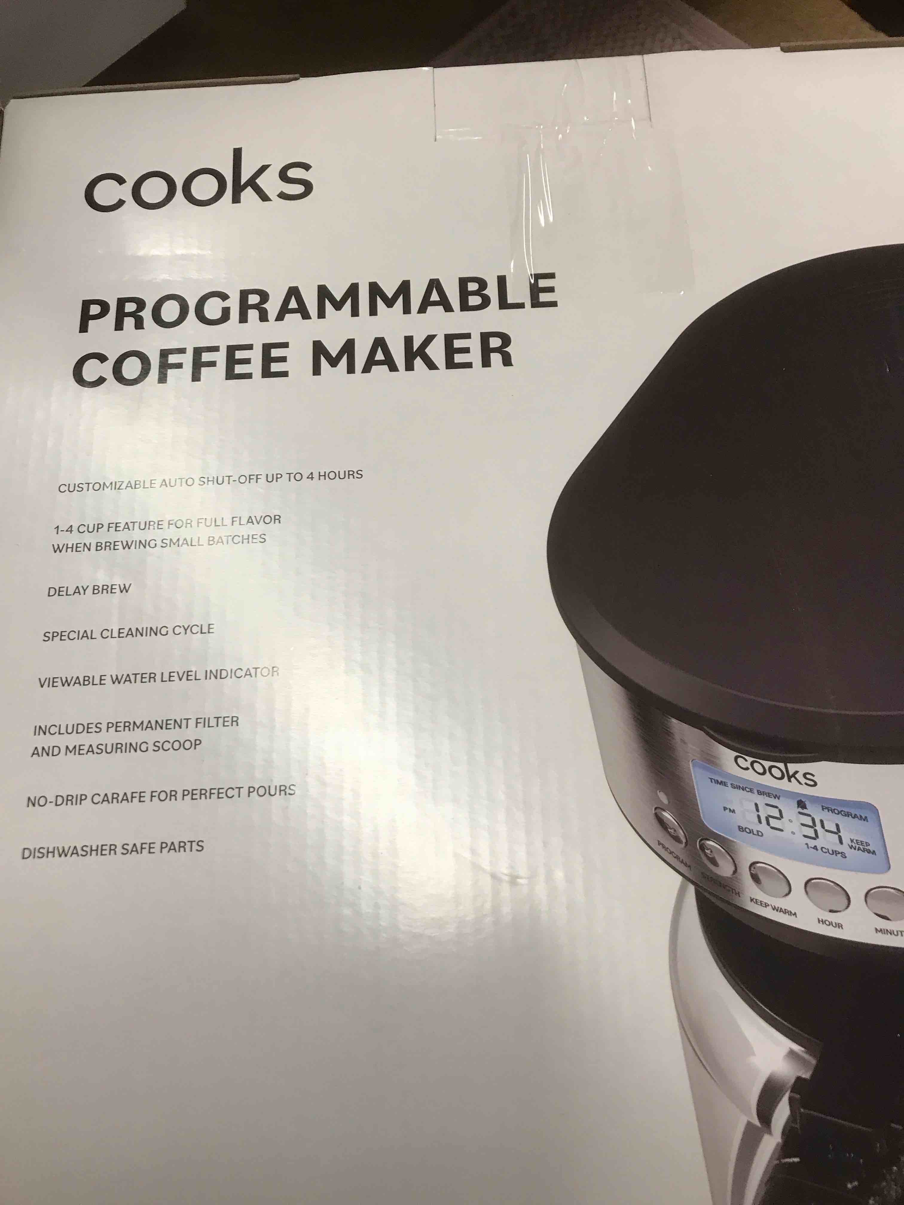 Condition photo showing Good Condition for cooks programmable coffee maker