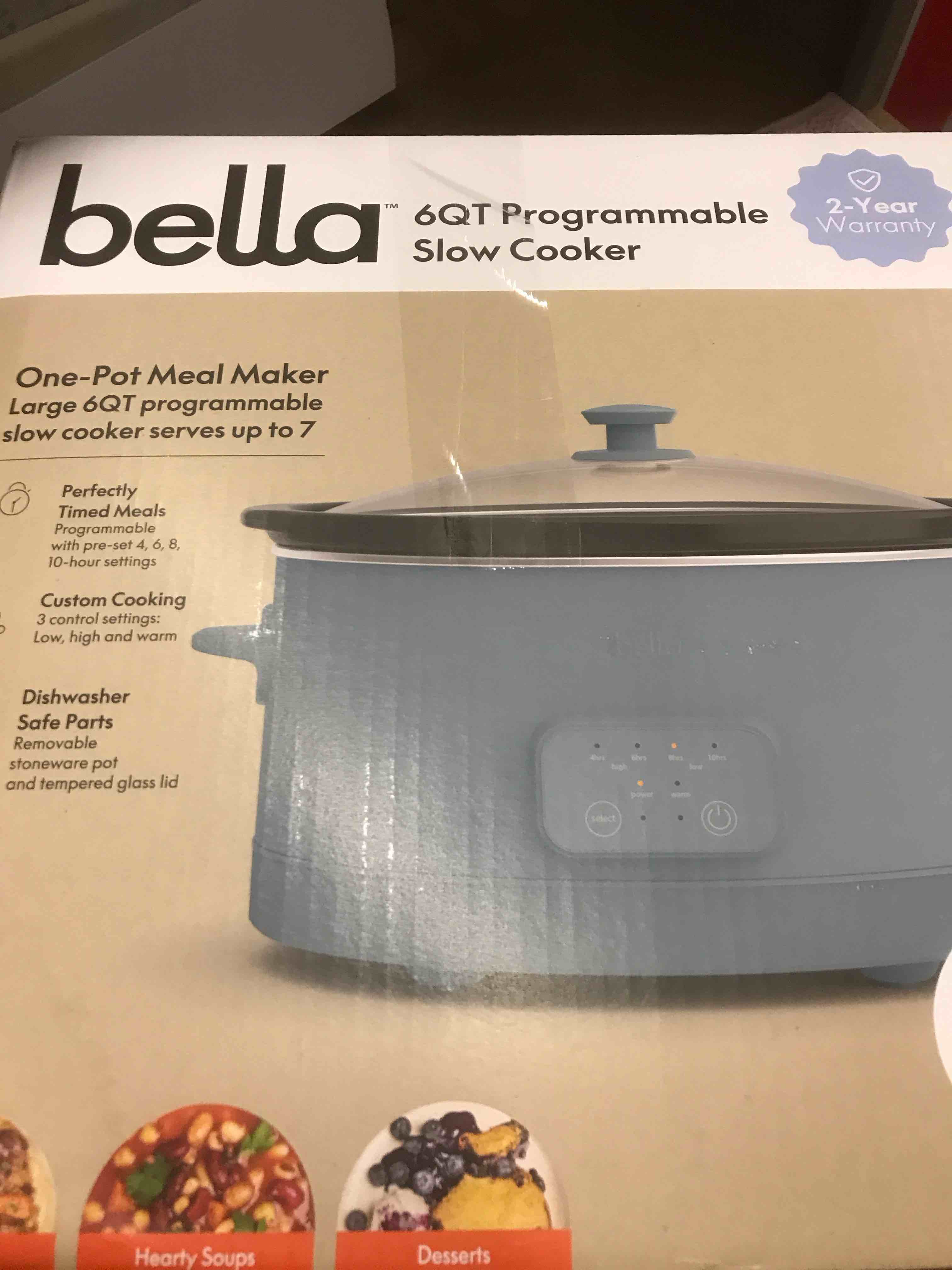 Bella 6QT Programmable Slow Cooker