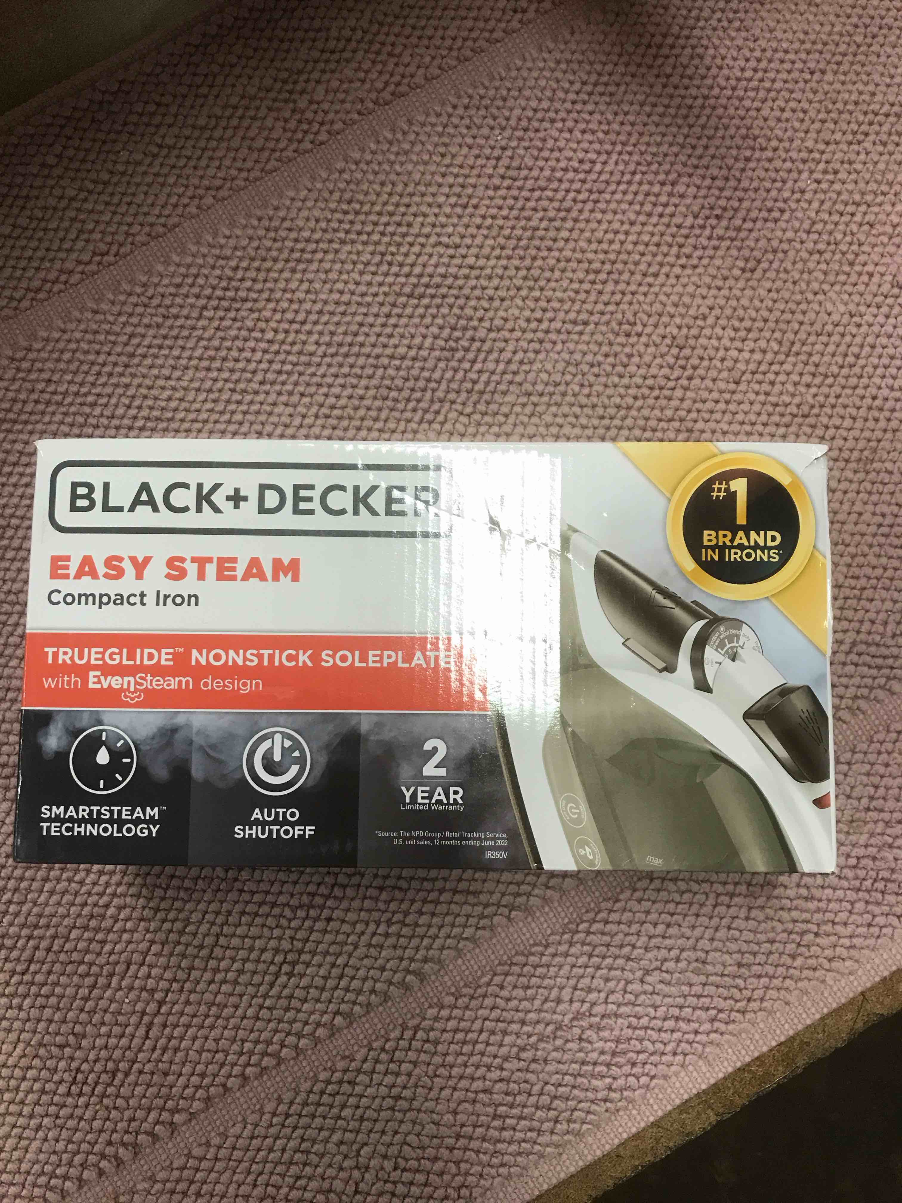 Condition photo showing Good Condition for BLACK+DECKER Easy Steam Compact Iron with TrueGlide Nonstick Soleplate, Pivoting Cord, SmartSteam Technology