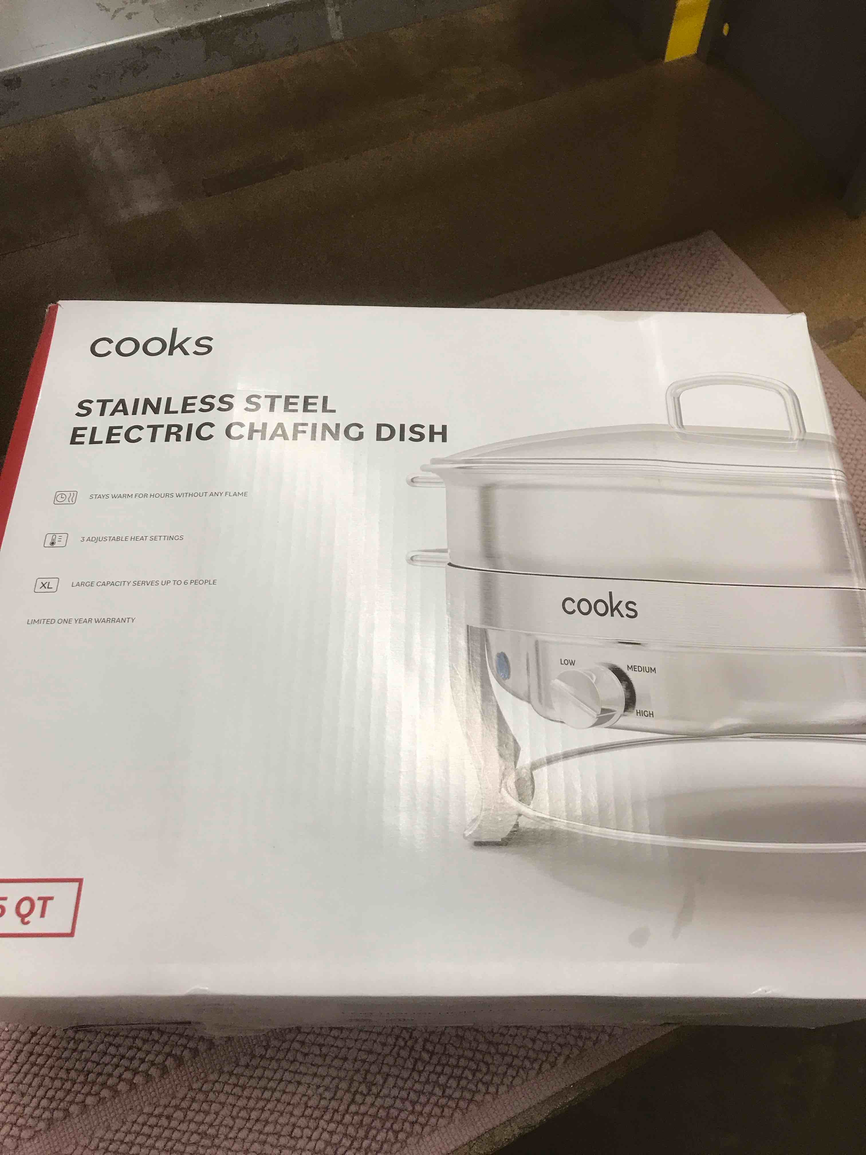 cooks Stainless Steel Electric Chafing Dish