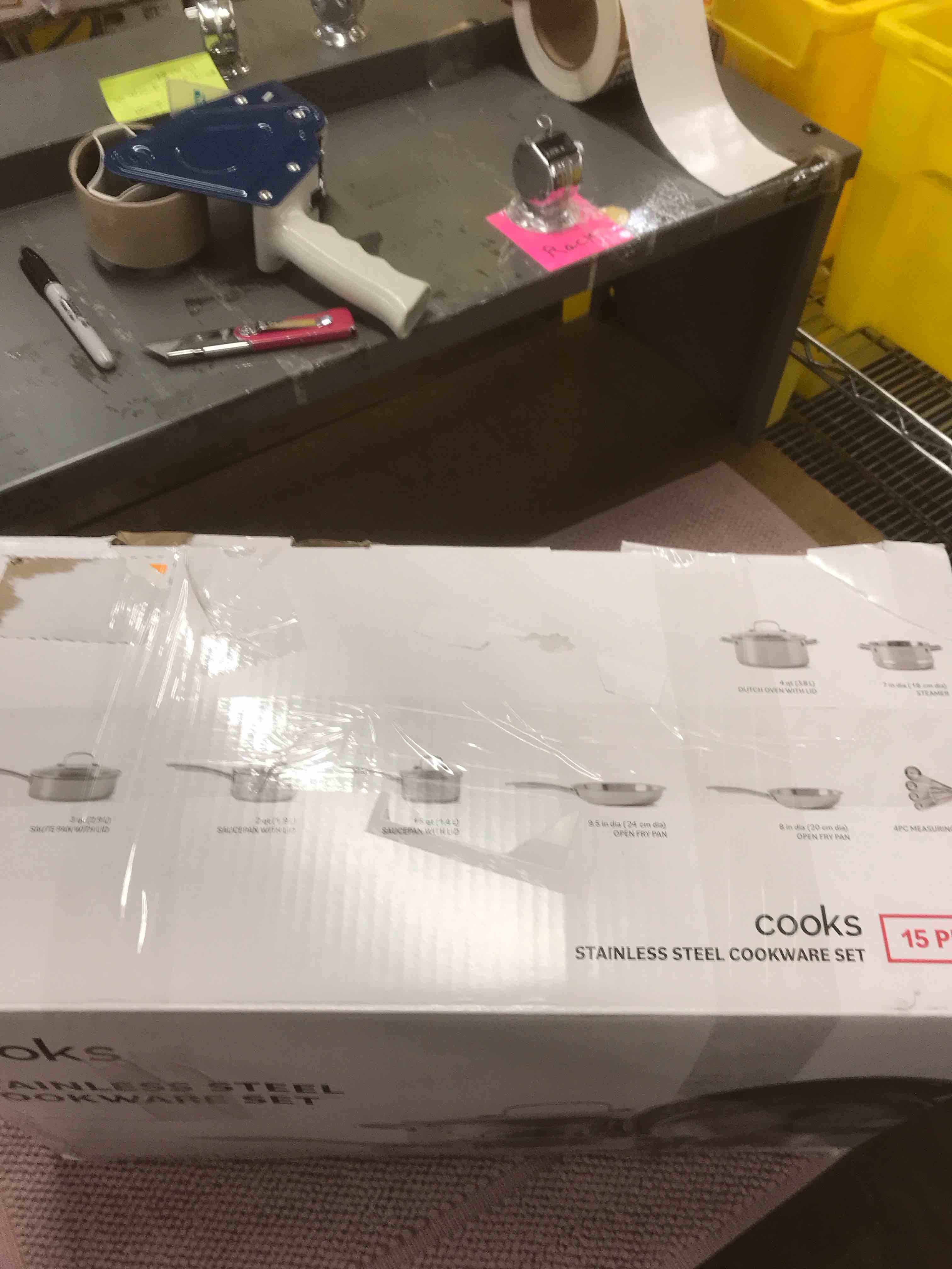 cooks Stainless Steel Cookware Set 15 piece 