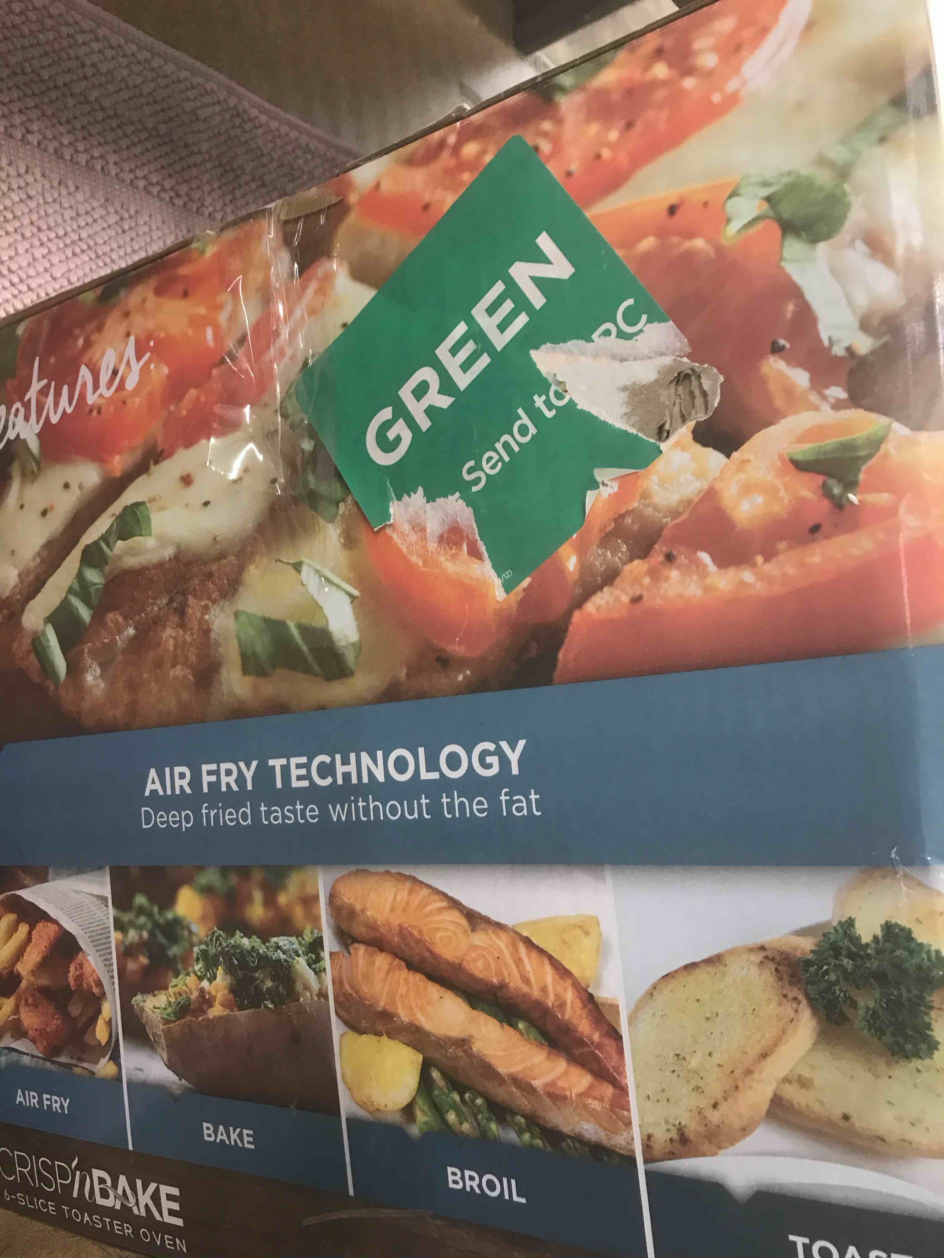 Condition photo showing As Is for BLACK+DECKER Crisp  N Bake Air Fry Toaster Oven TO3215SS