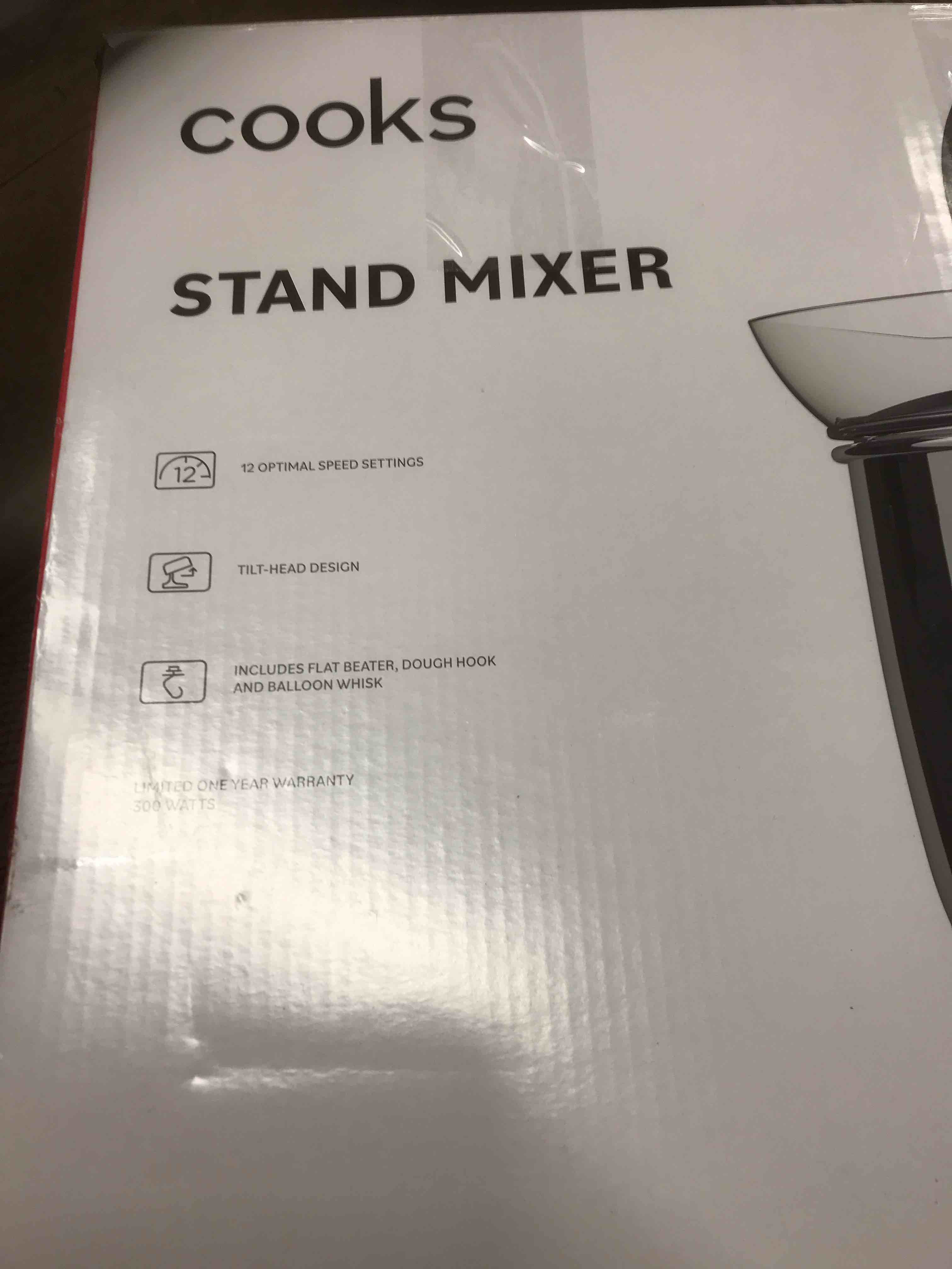 Condition photo showing As Is for cooks Stand Mixer 