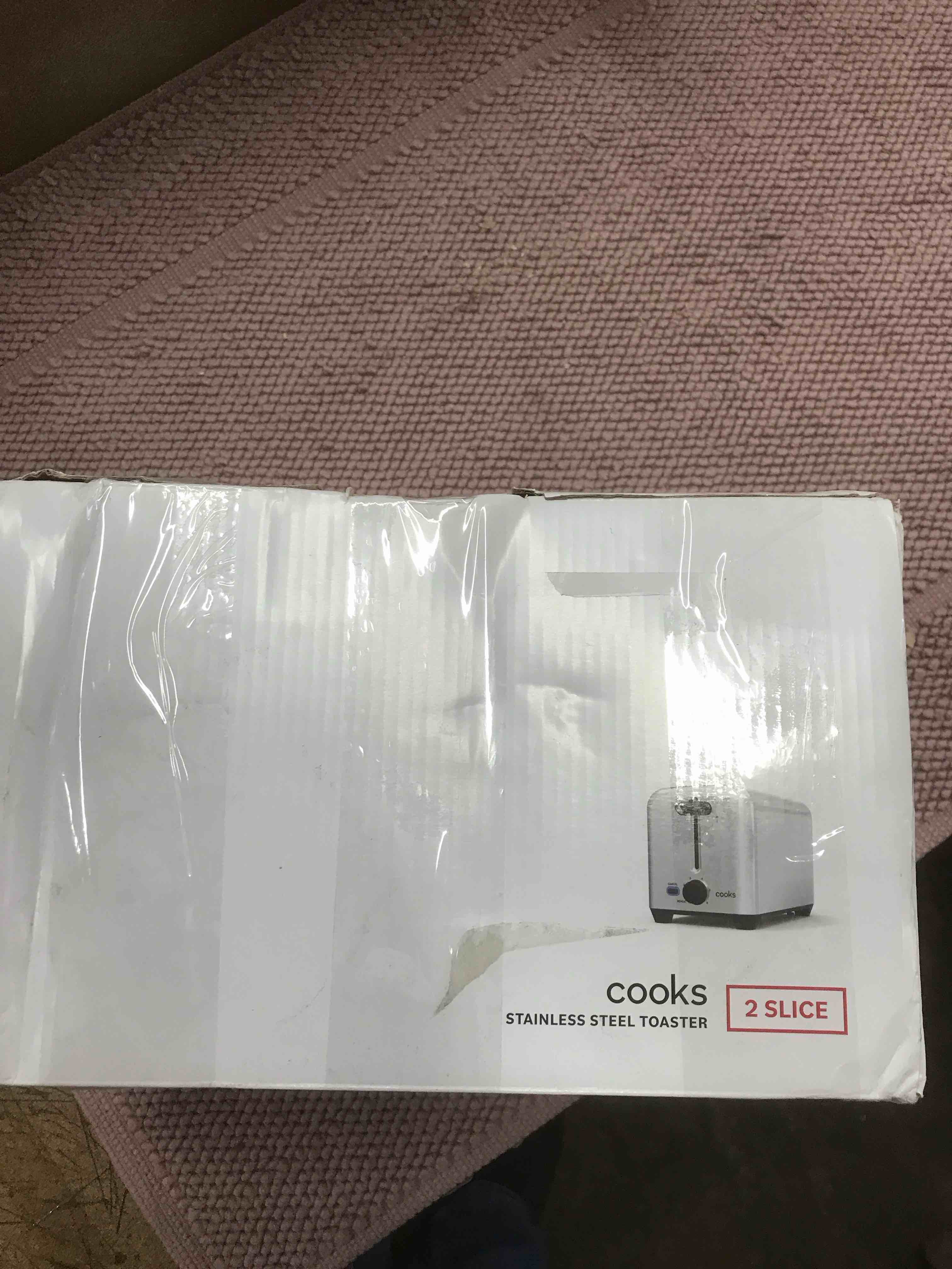 Condition photo showing As Is for cooks Stainless Steel Toaster