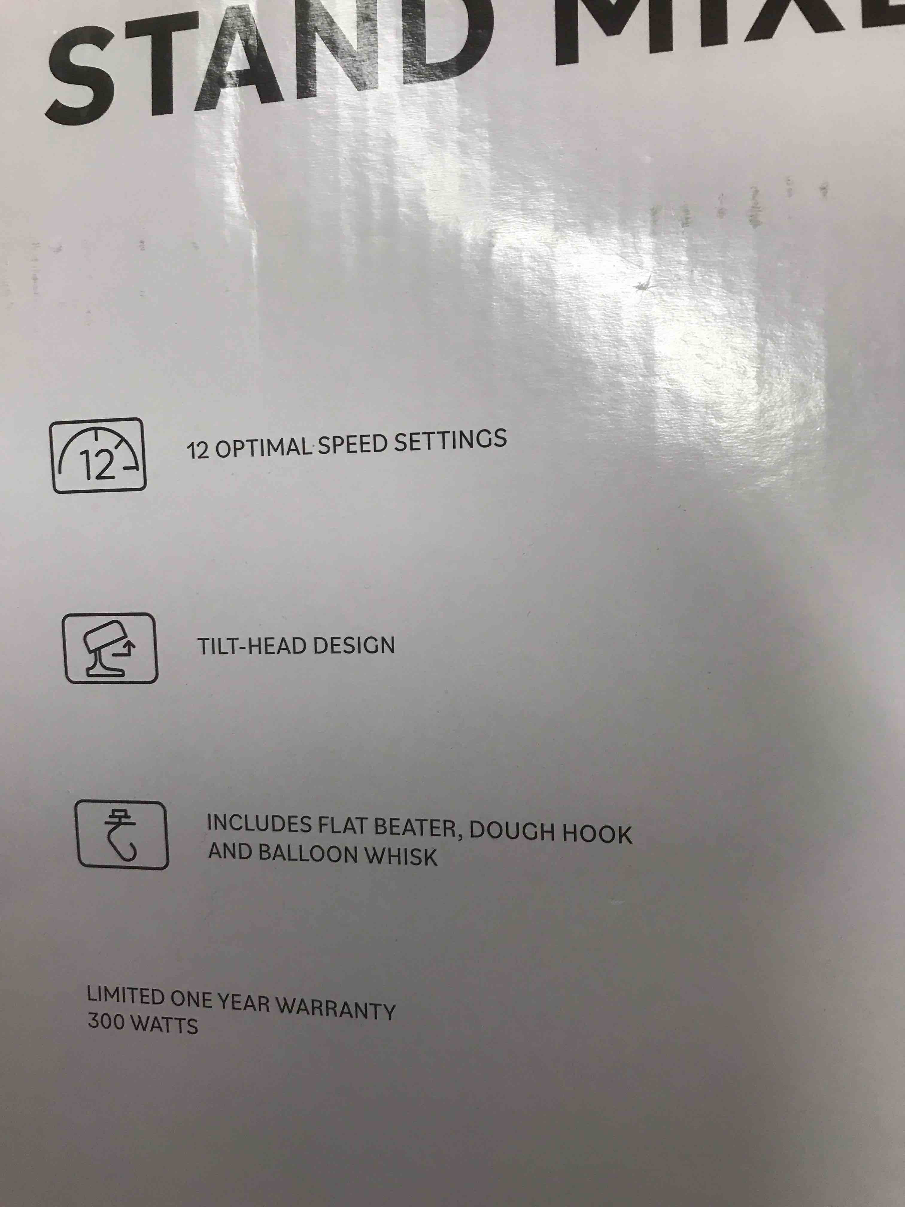 Condition photo showing As Is for cooks Stand Mixer