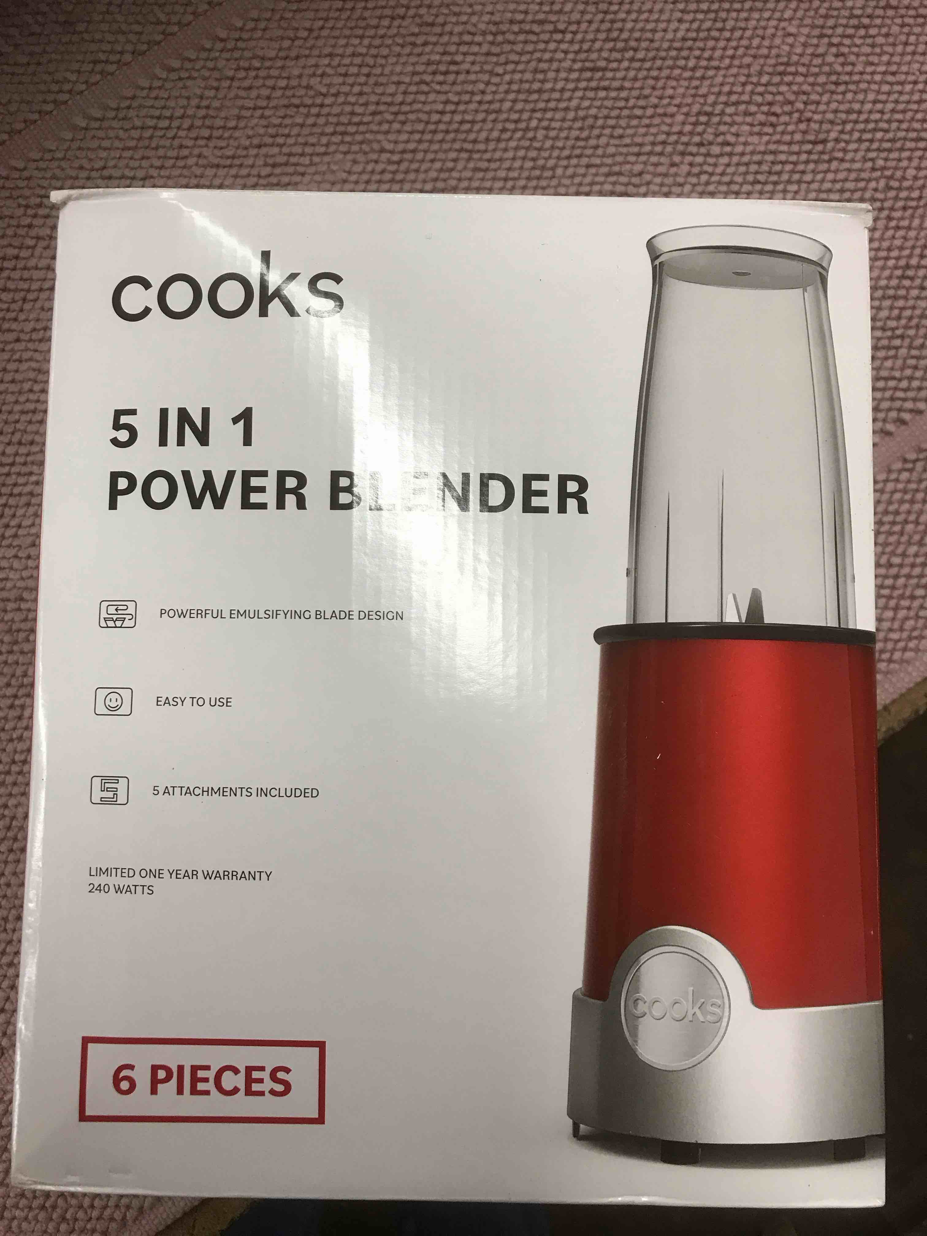Condition photo showing As Is for cooks 5 in 1 Power Blender