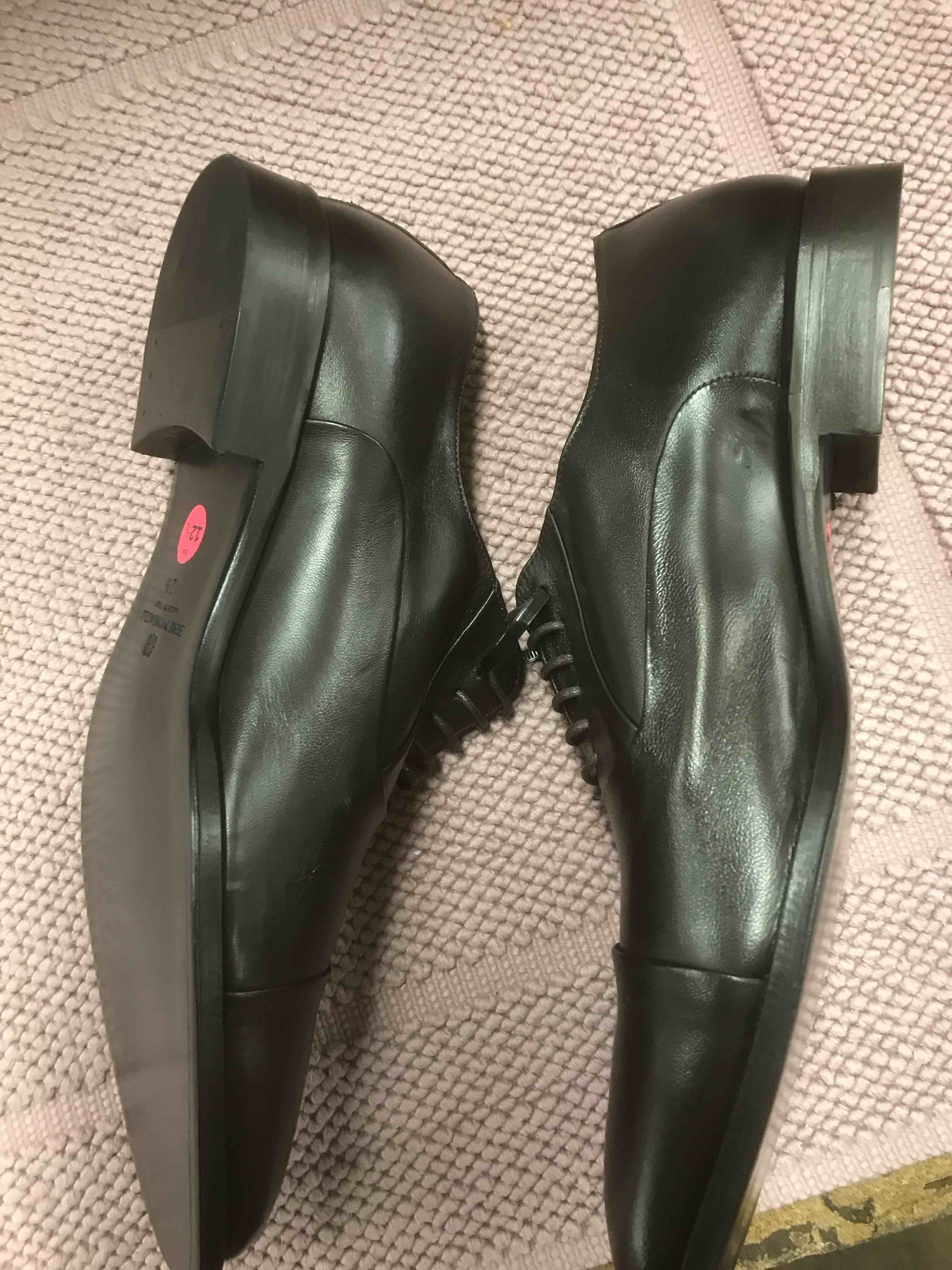 Condition photo showing As Is for Bruno Magli Men’s Shoes.    Size 12 1/2