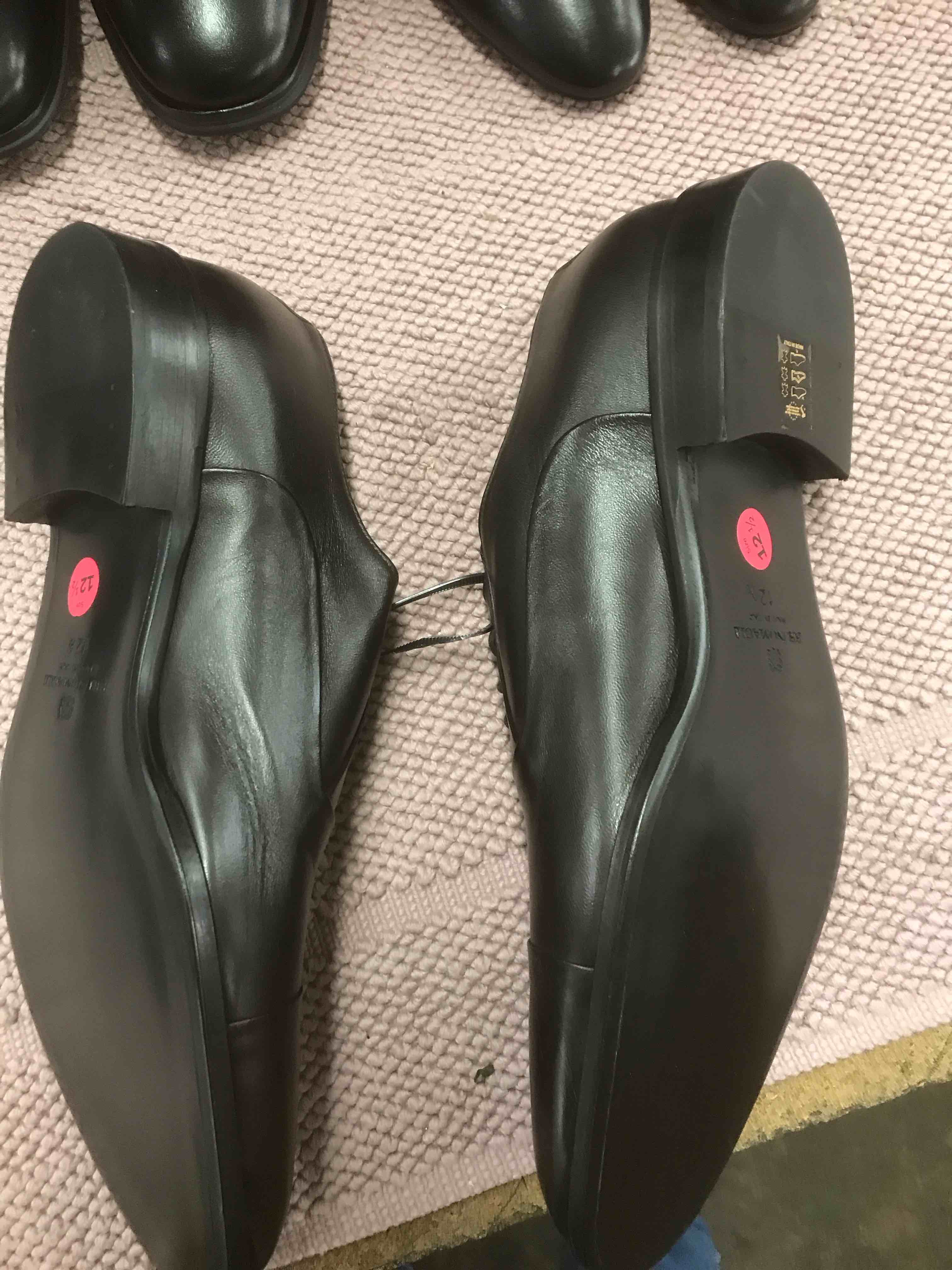 Condition photo showing As Is for Bruno Magli Men’s Shoes.    Size 12 1/2