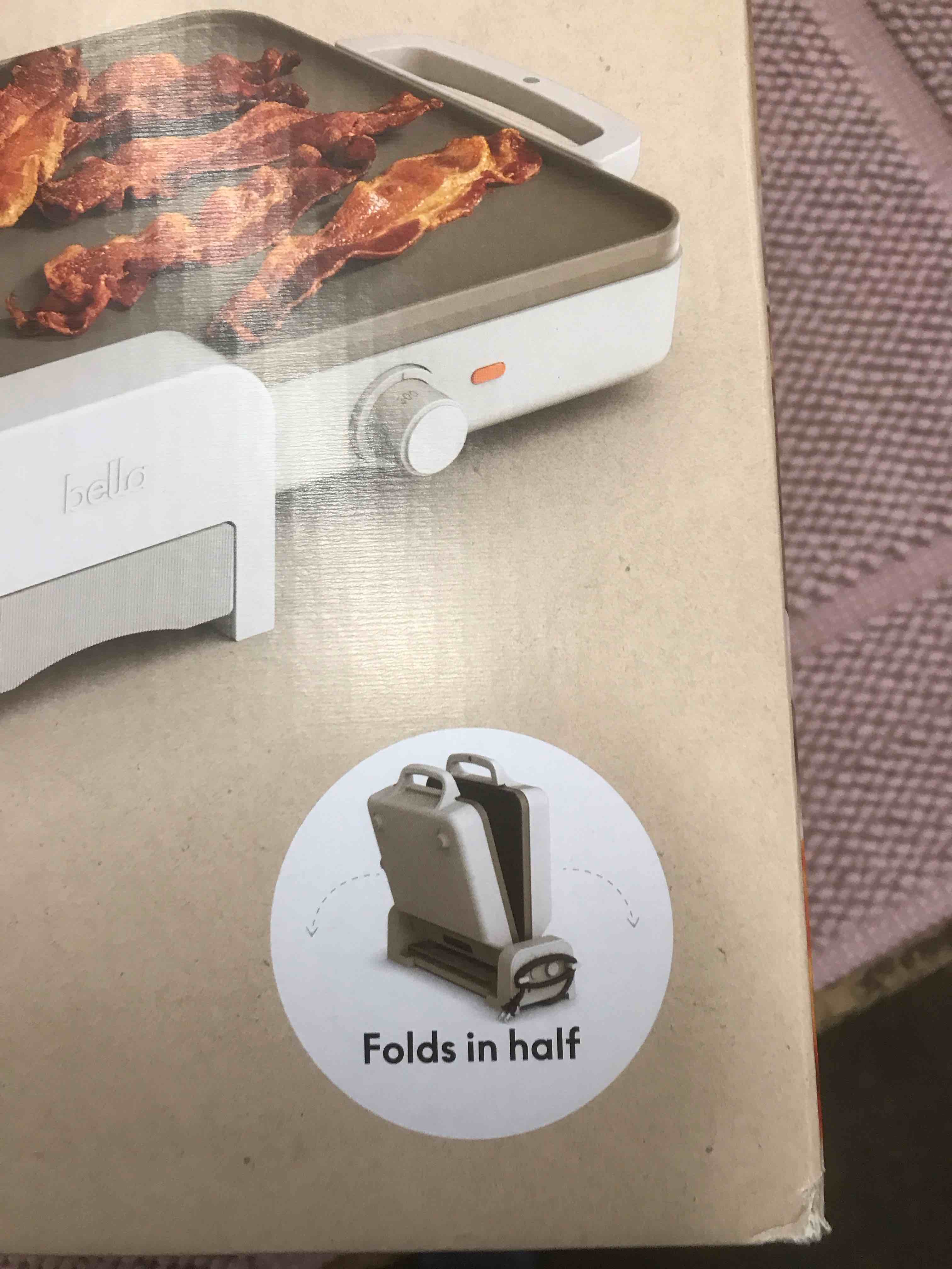 Condition photo showing As Is for Bella Fold and Store Temp Griddle