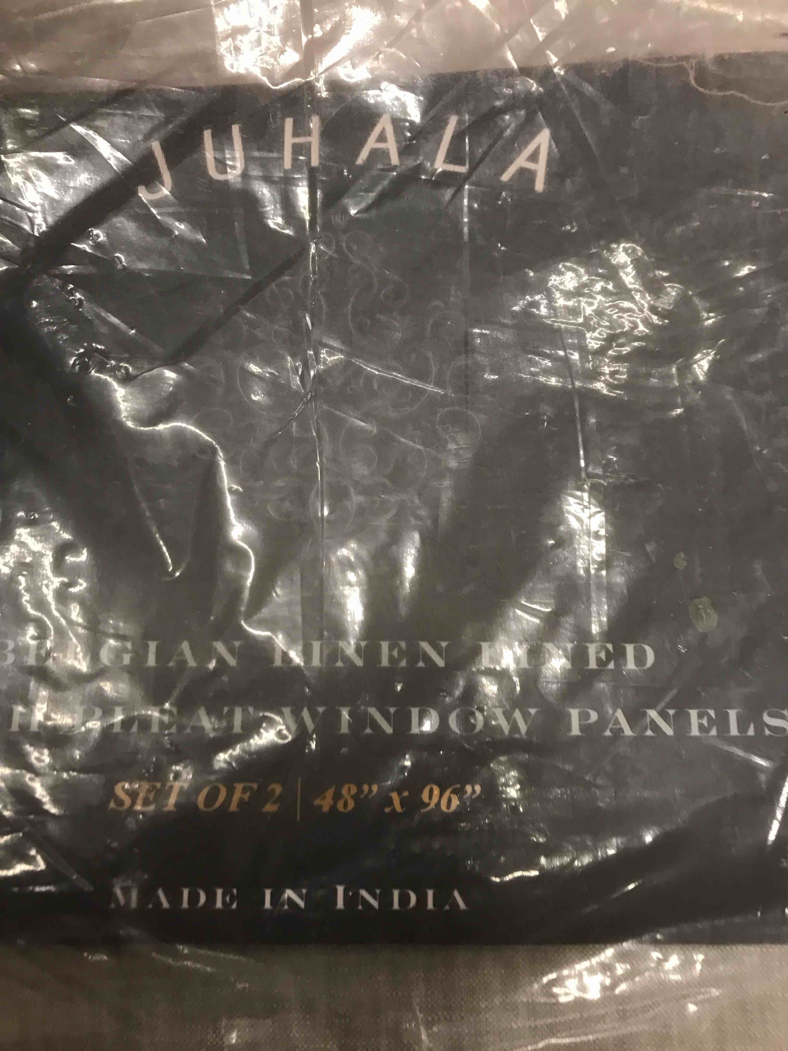 Juhala Curtains.     Set of Two.     48 x 96