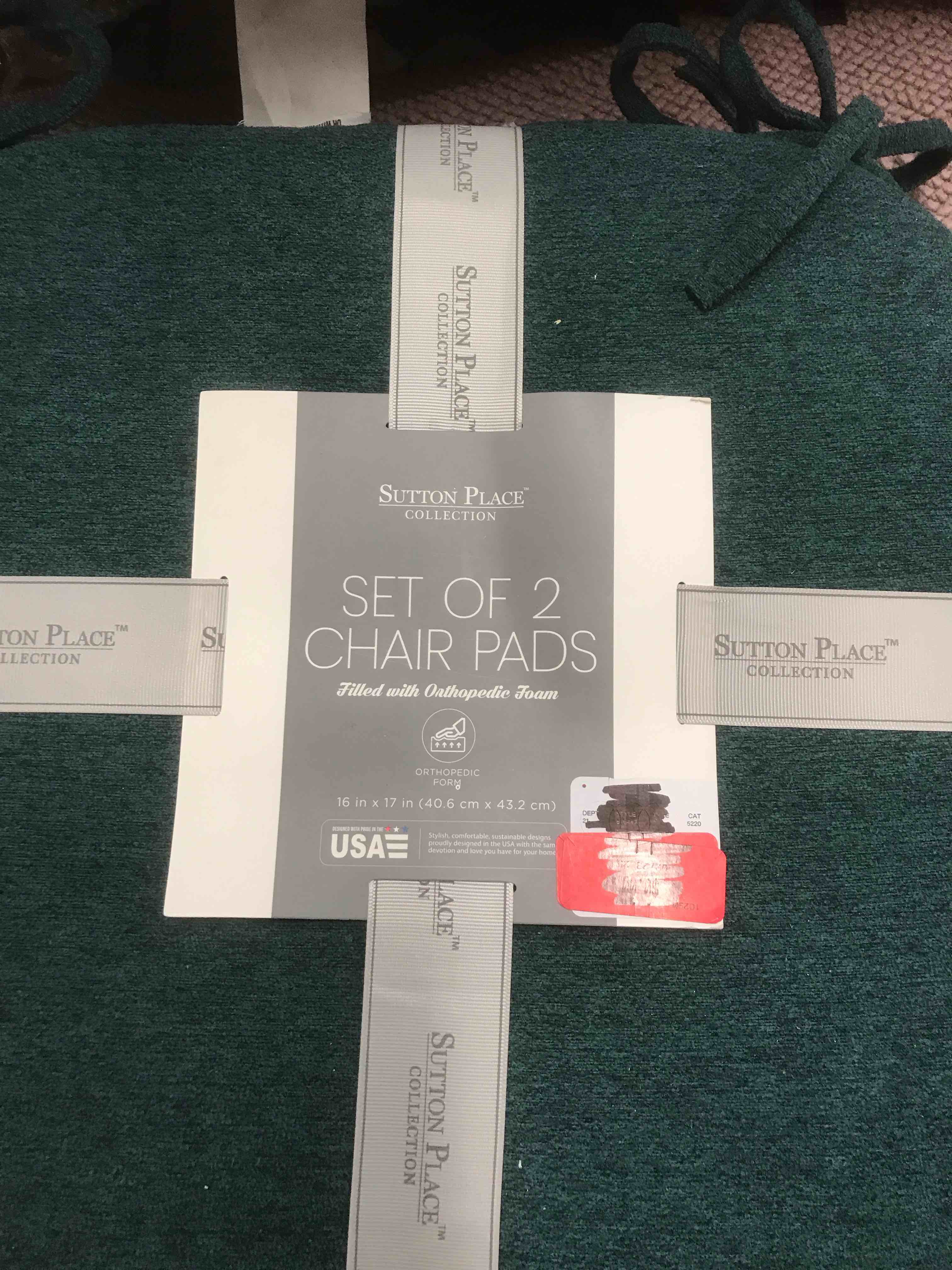 Sutton Place set of two chair pads