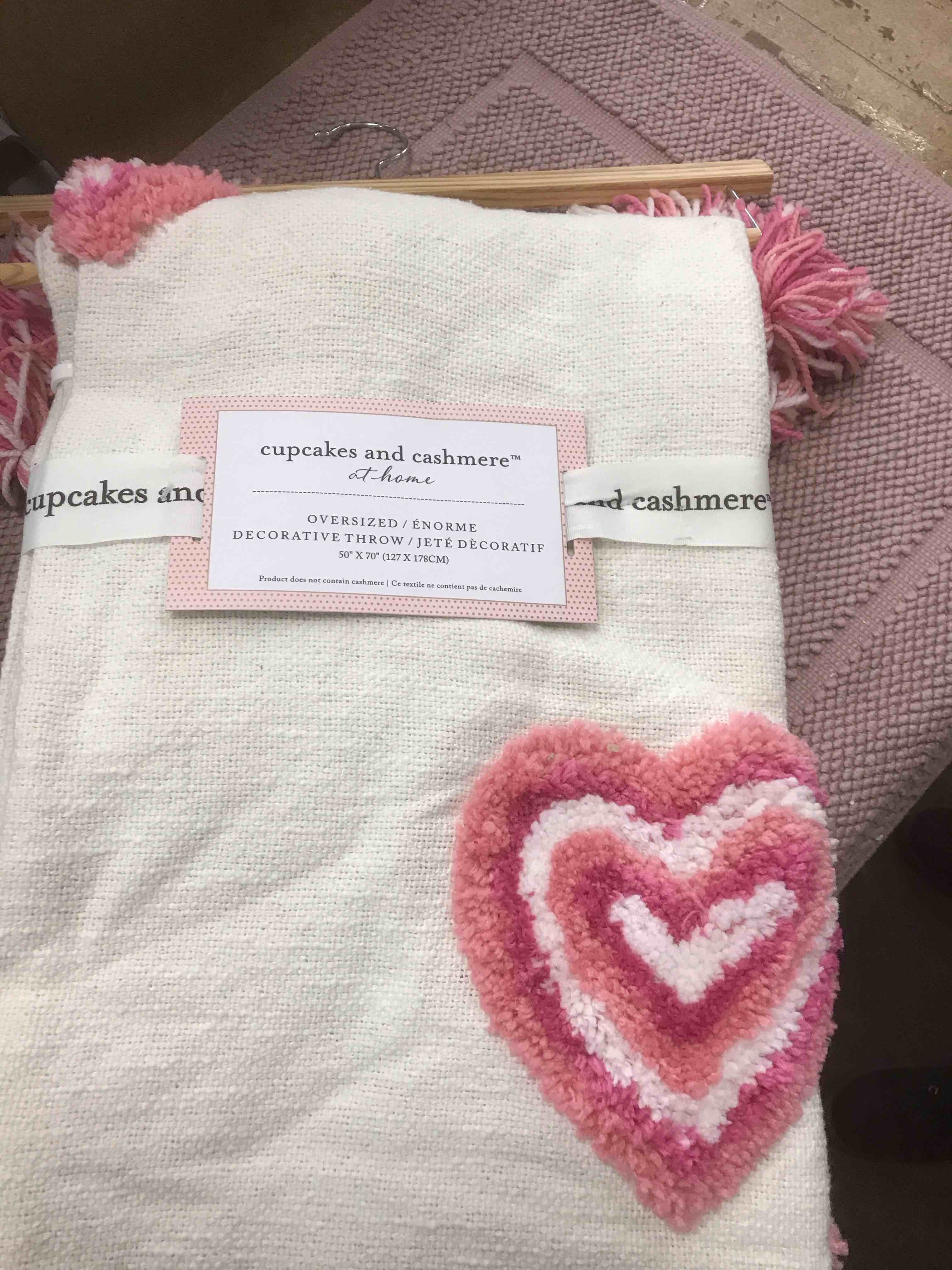 cupcakes and cashmere oversized throw.      50 x 70