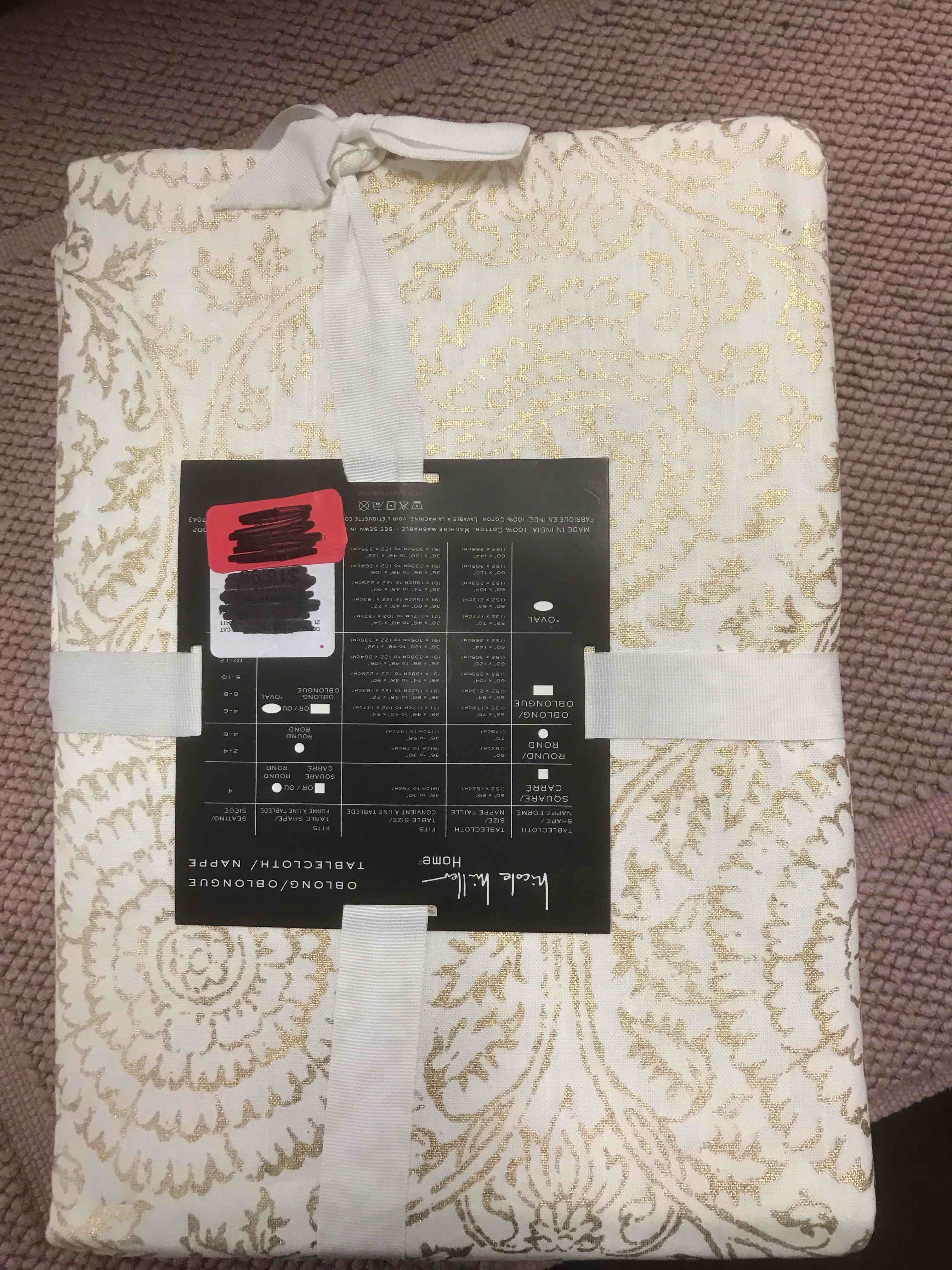 Oblong Tablecloth     60 x 120