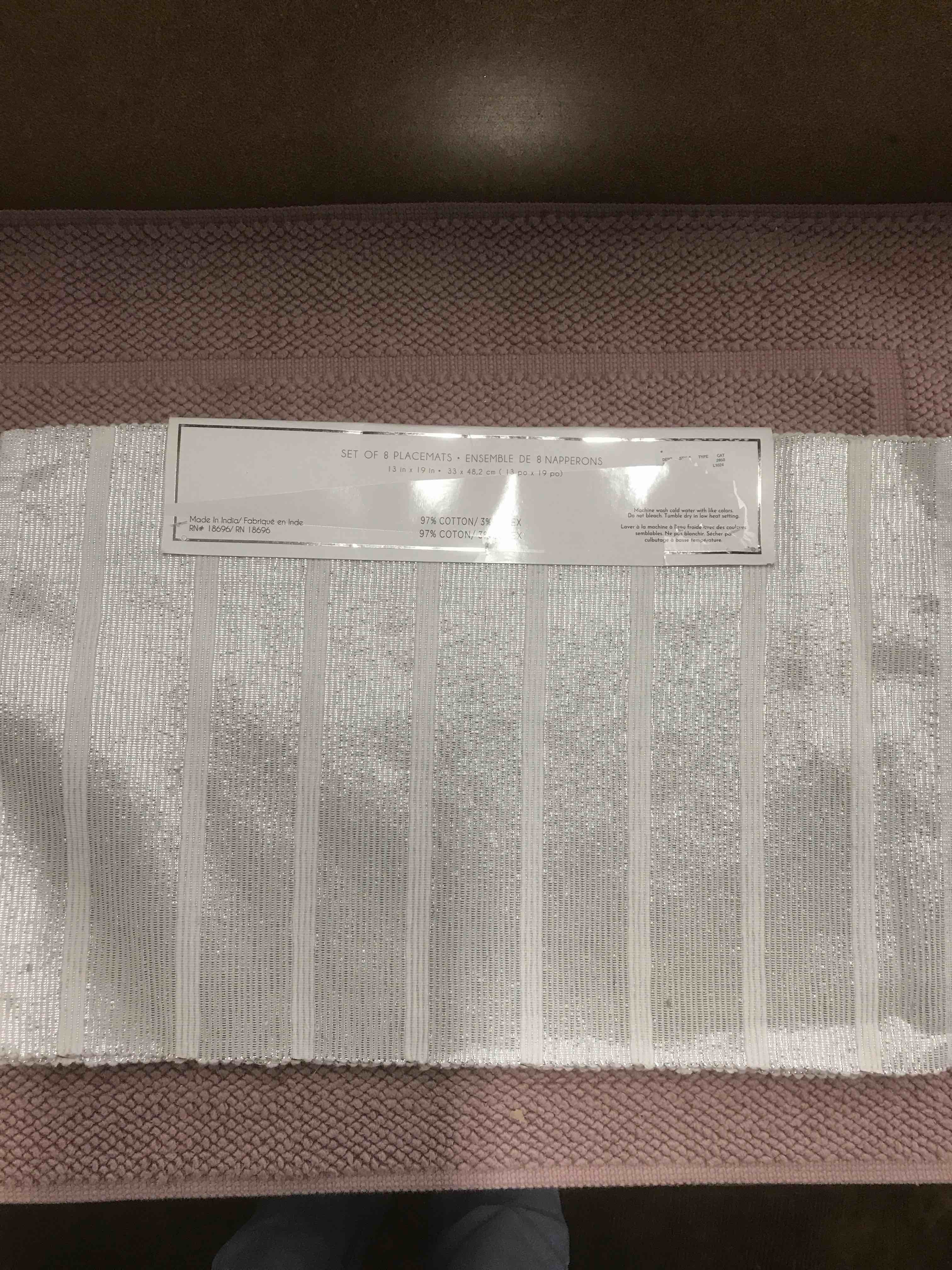 Condition photo showing As Is for Set of 8 Placemats