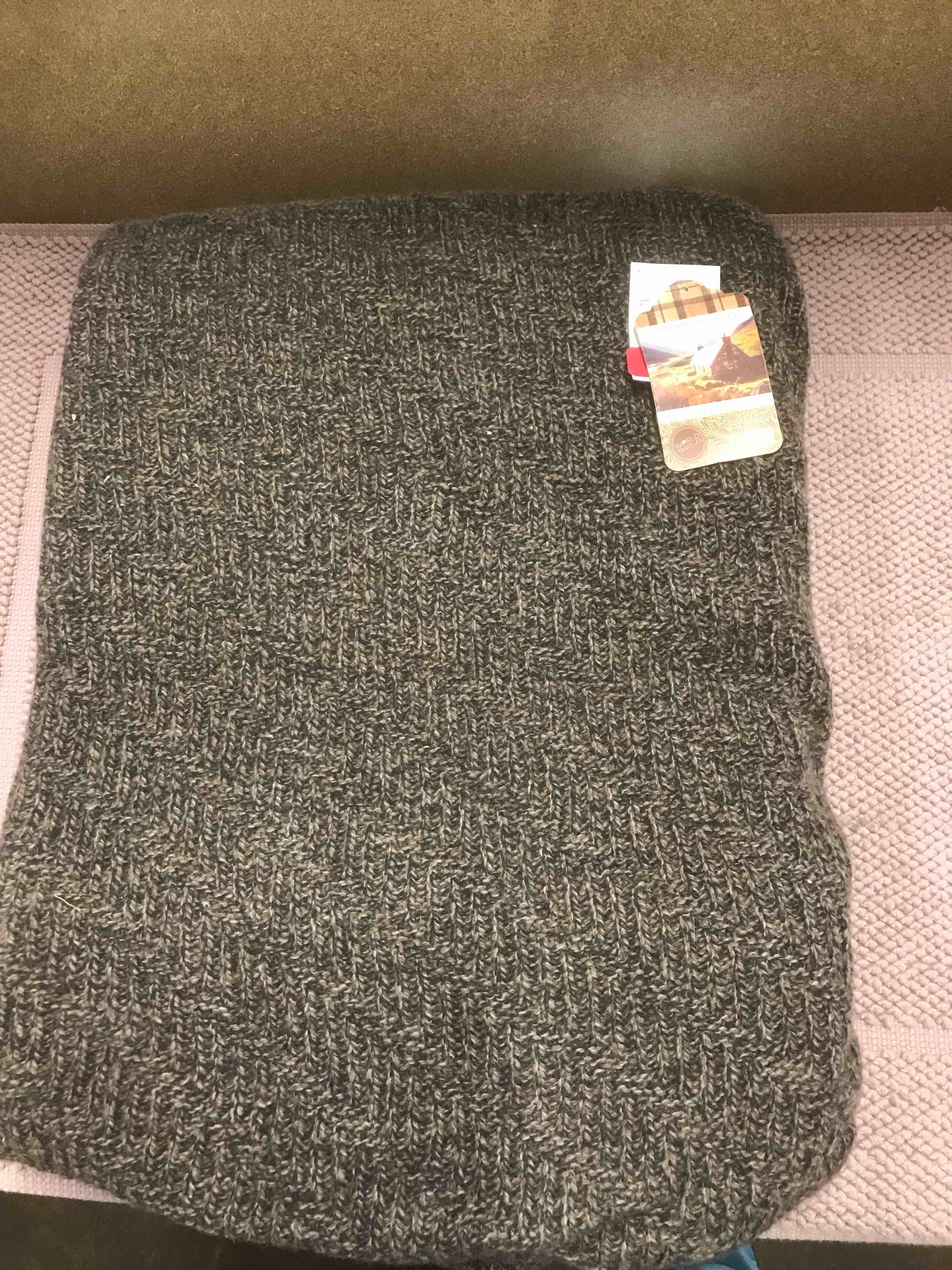 Imported alpaca wool throw blanket 