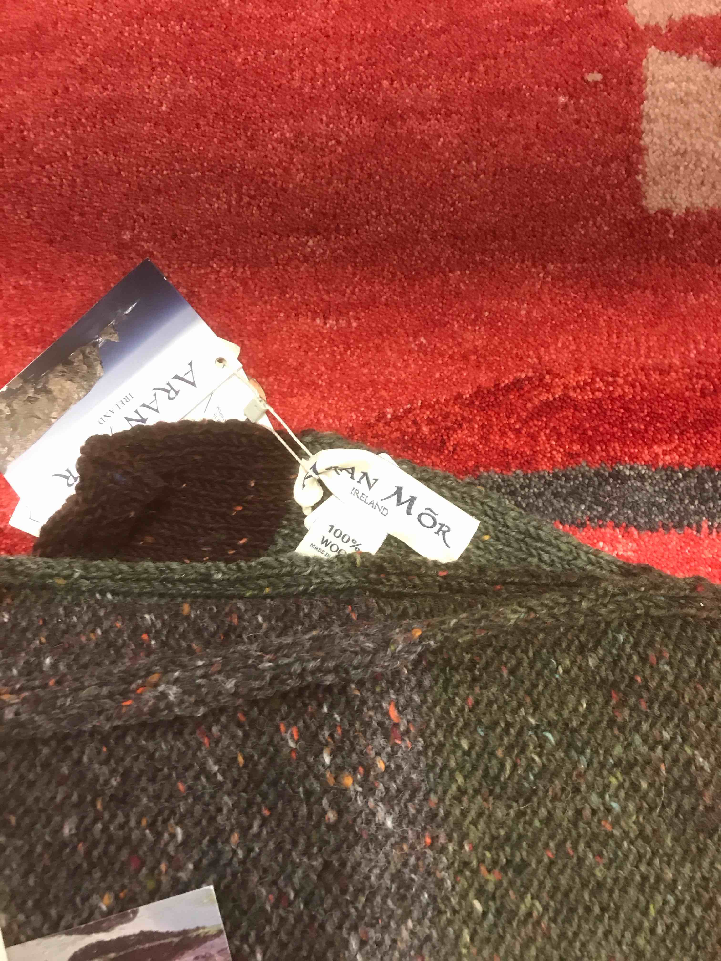 Condition photo showing As Is for Aran Mor Blanket