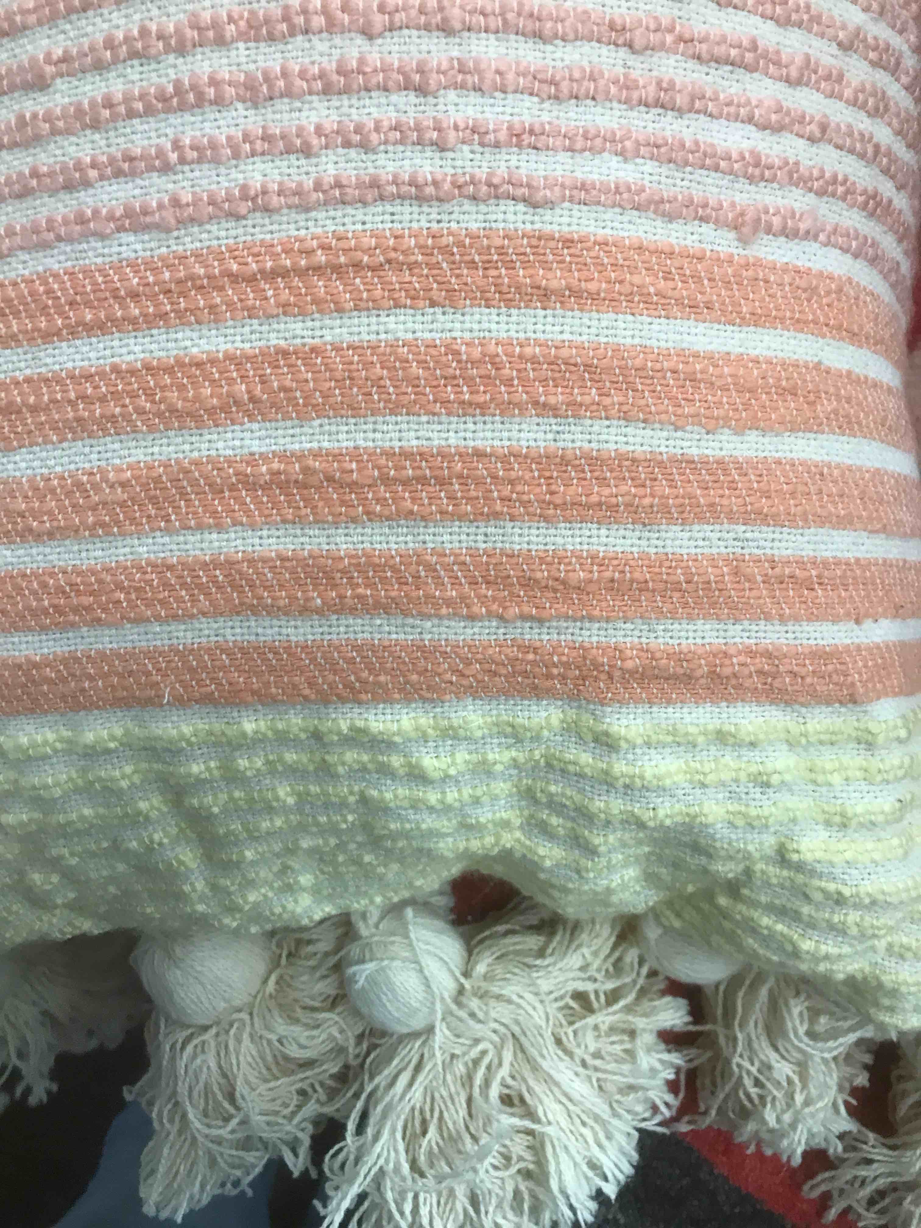 Condition photo showing As Is for Throw Pillow 