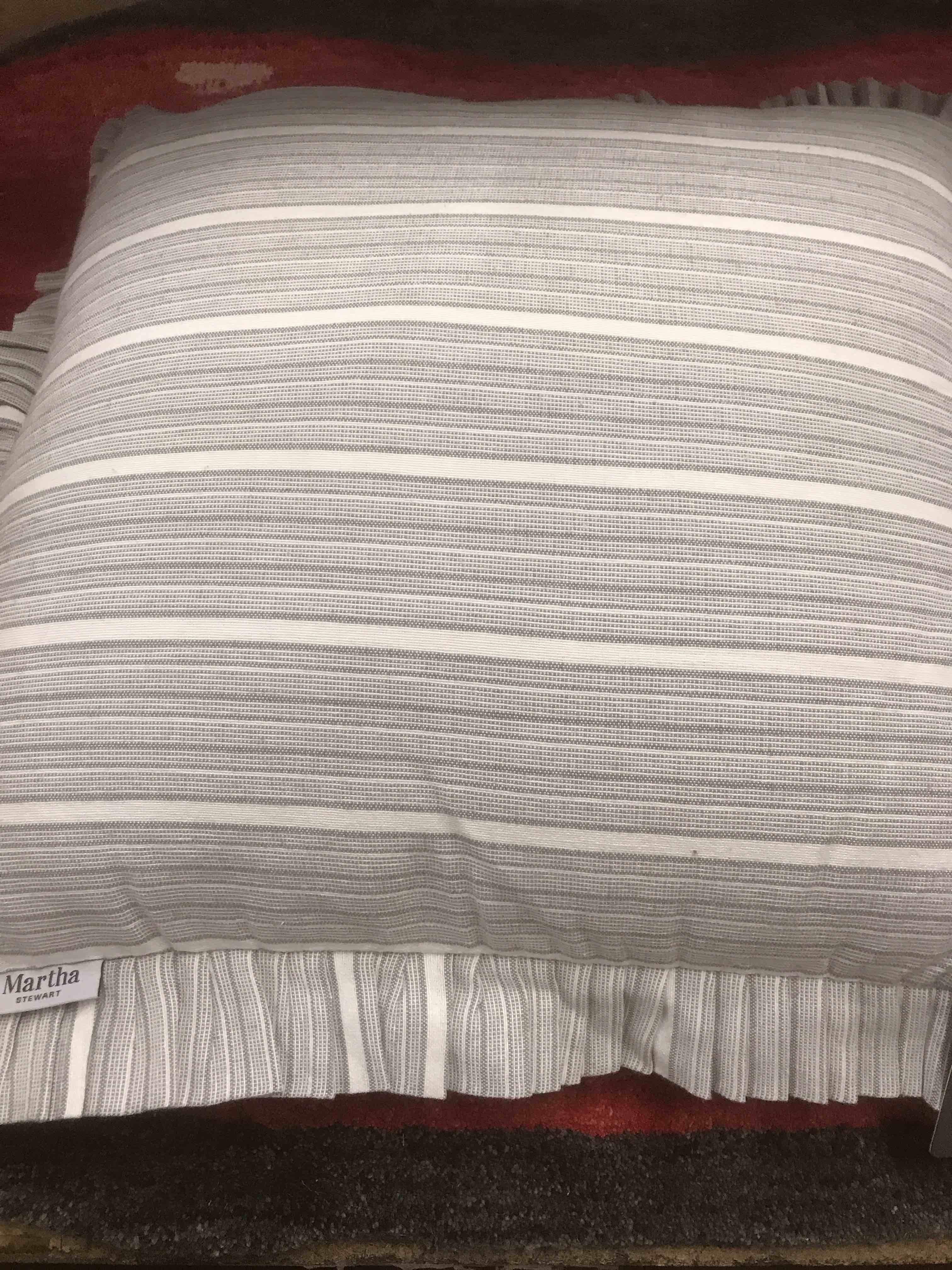 Condition photo showing As Is for Martha Stewart Throw Pillow