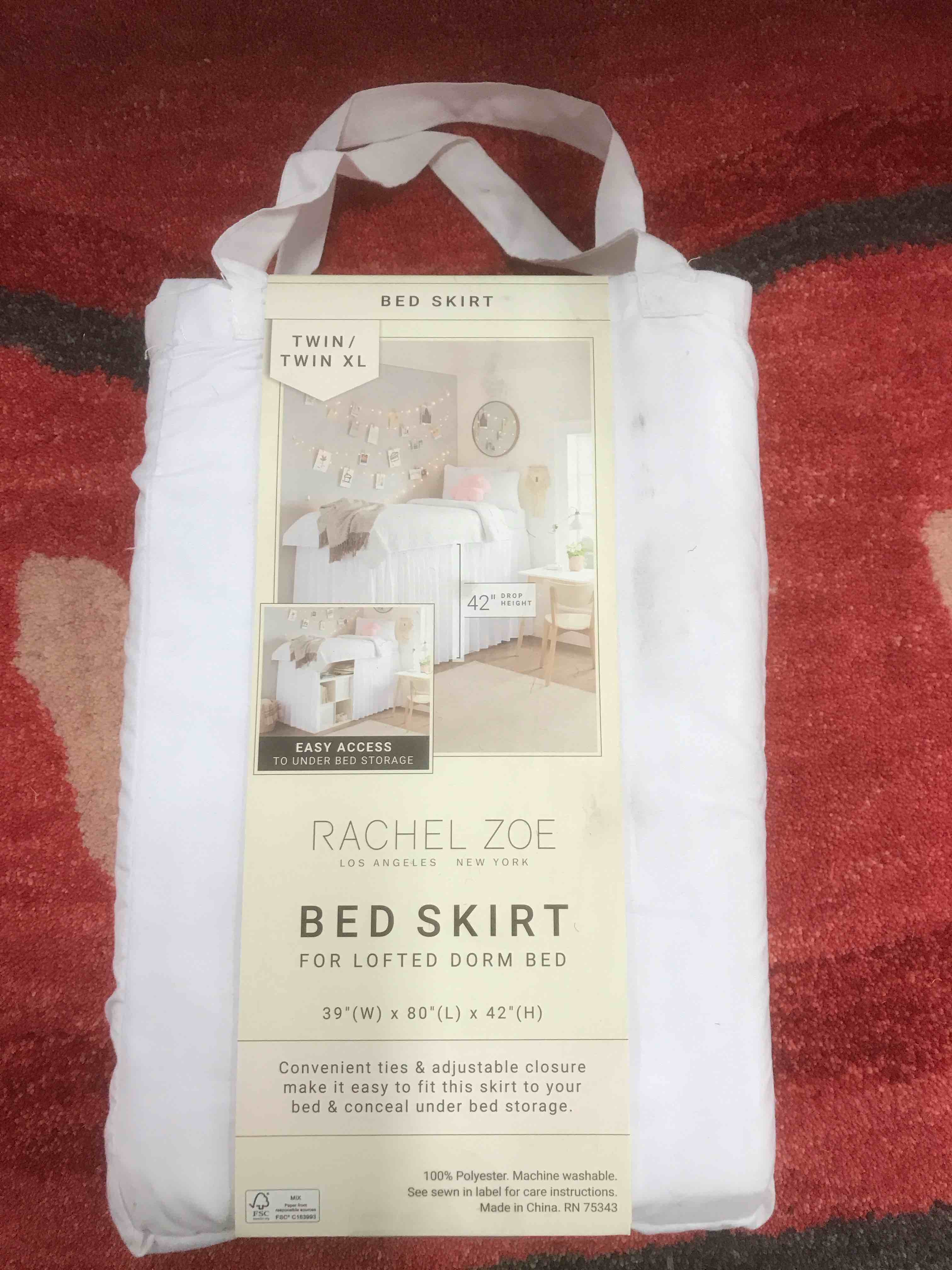 Condition photo showing As Is for Rachel Zoe Bed Skirt