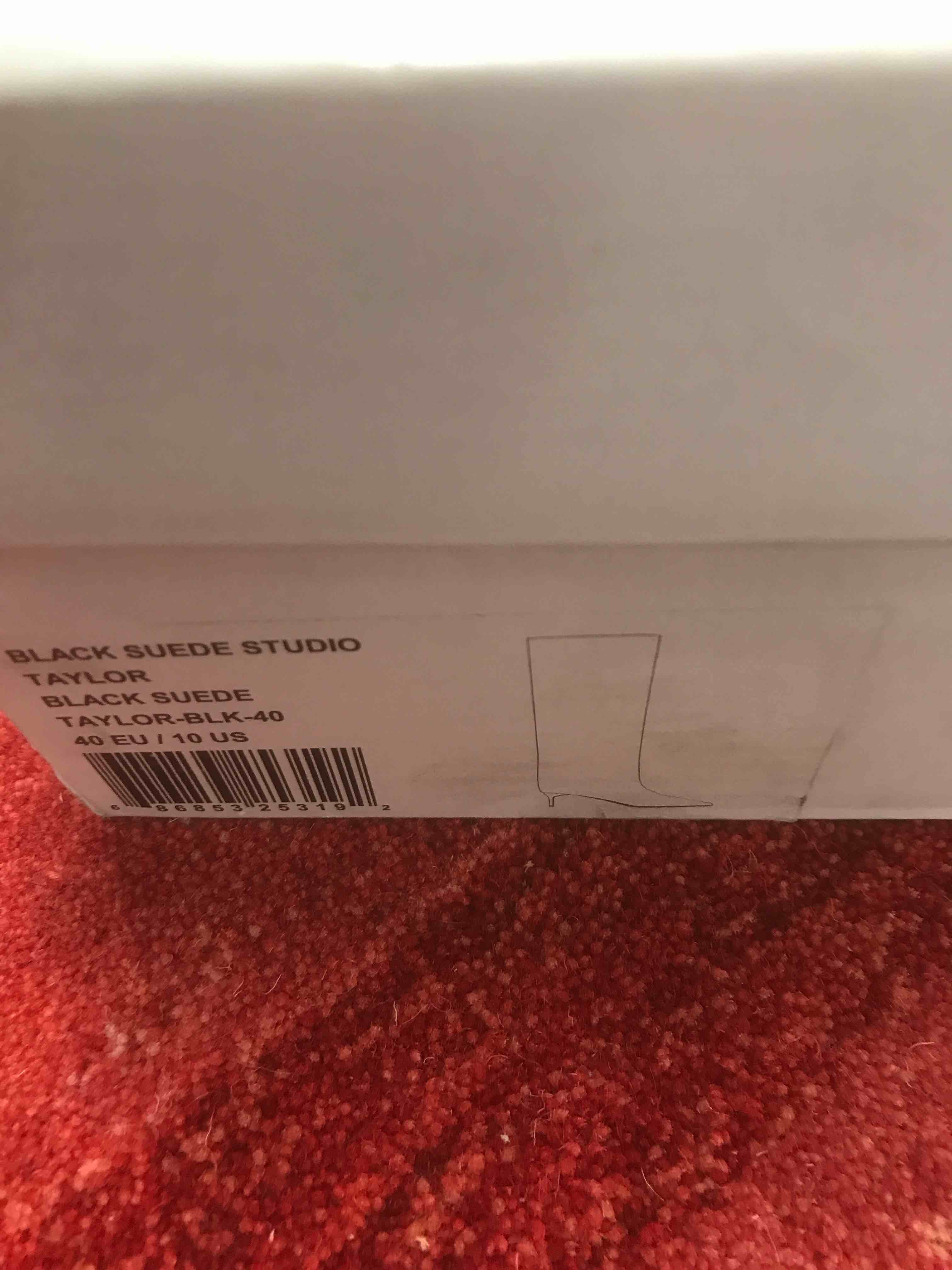 Condition photo showing New/Like New for Black Suede Studio Women’s Boots.    Size 10