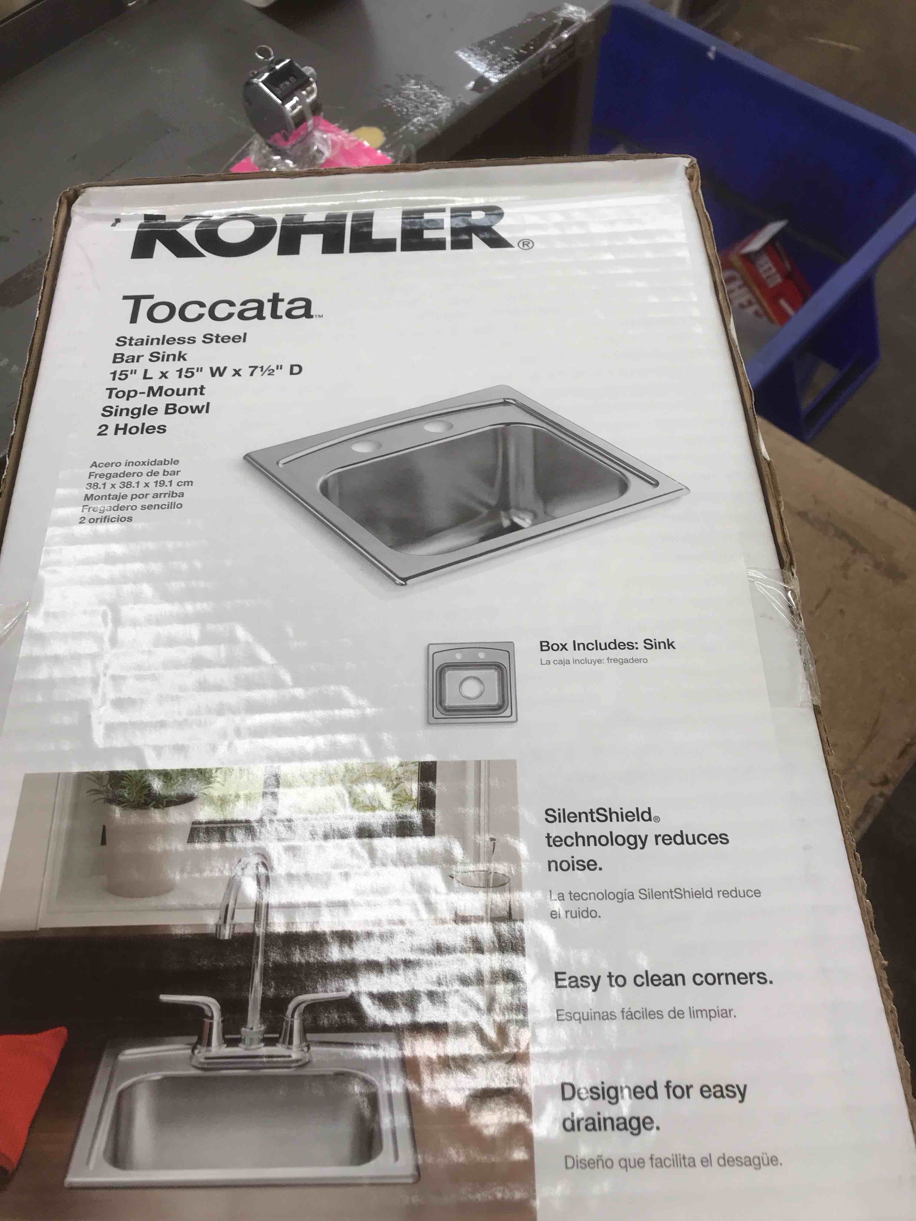 Koehler Bar Sink 2 hole