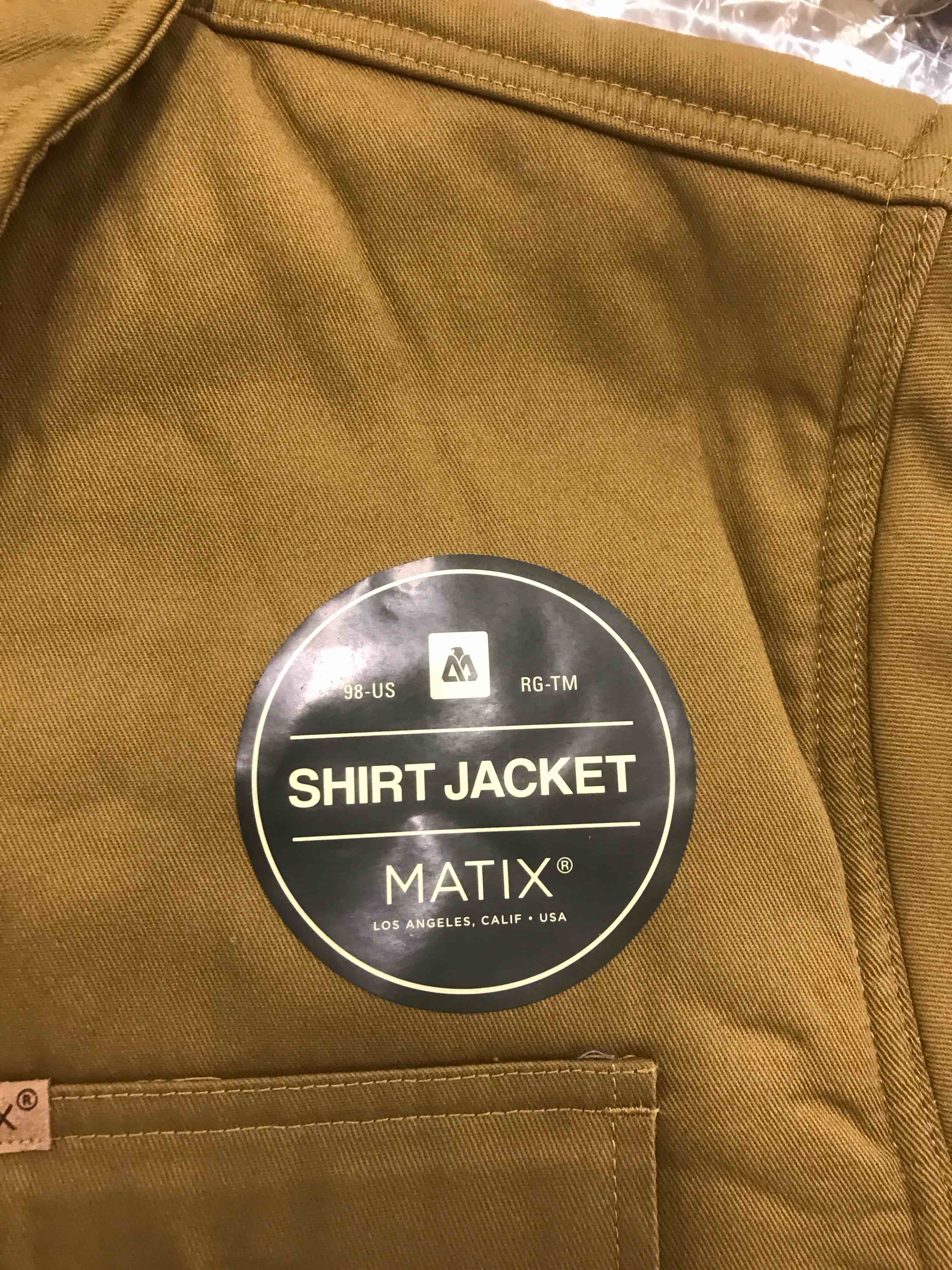 Matix Shirt Jacket.    Men’s Medium 