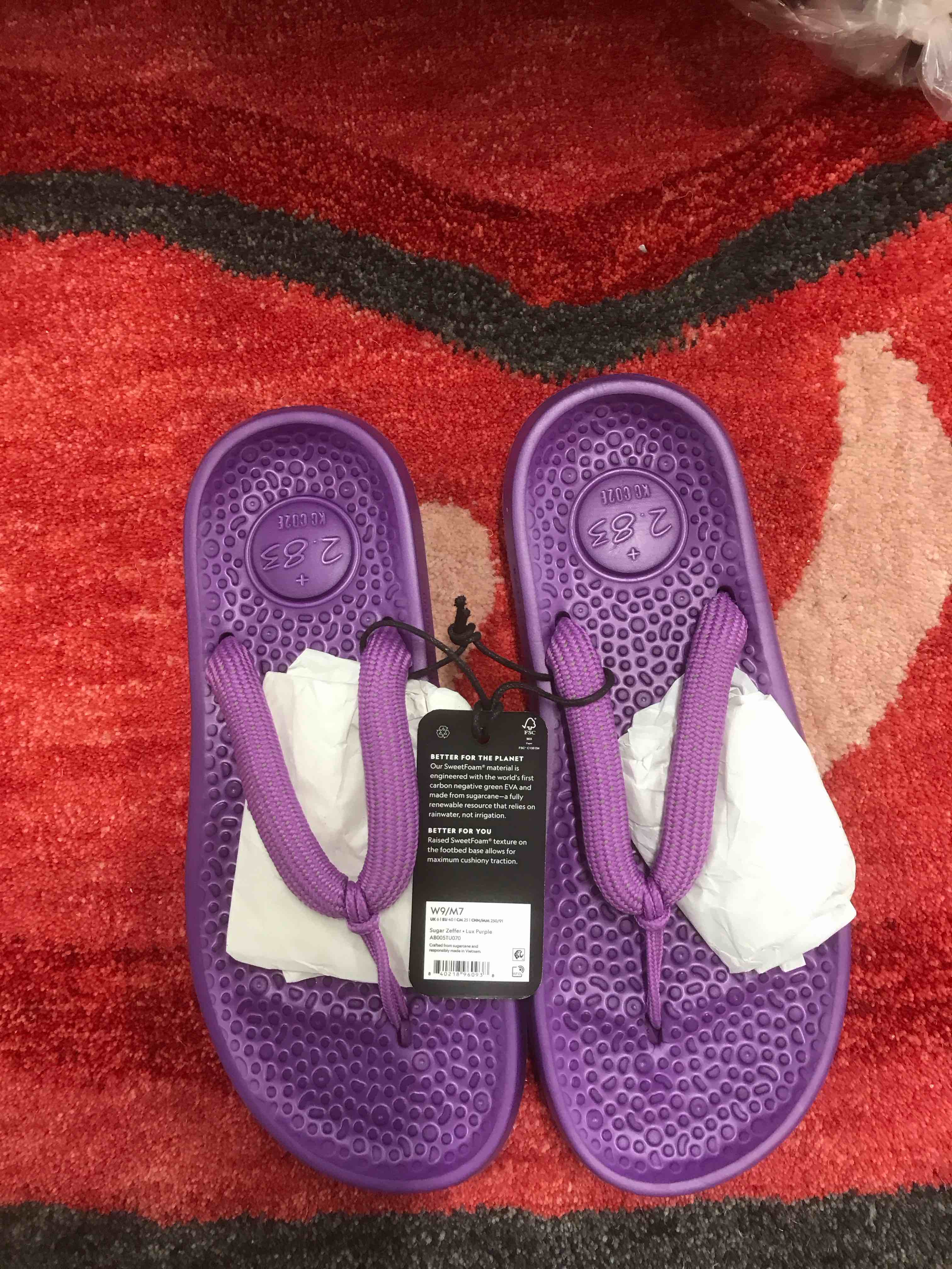 Allbirds Women’s Flip Flops.      Size 9