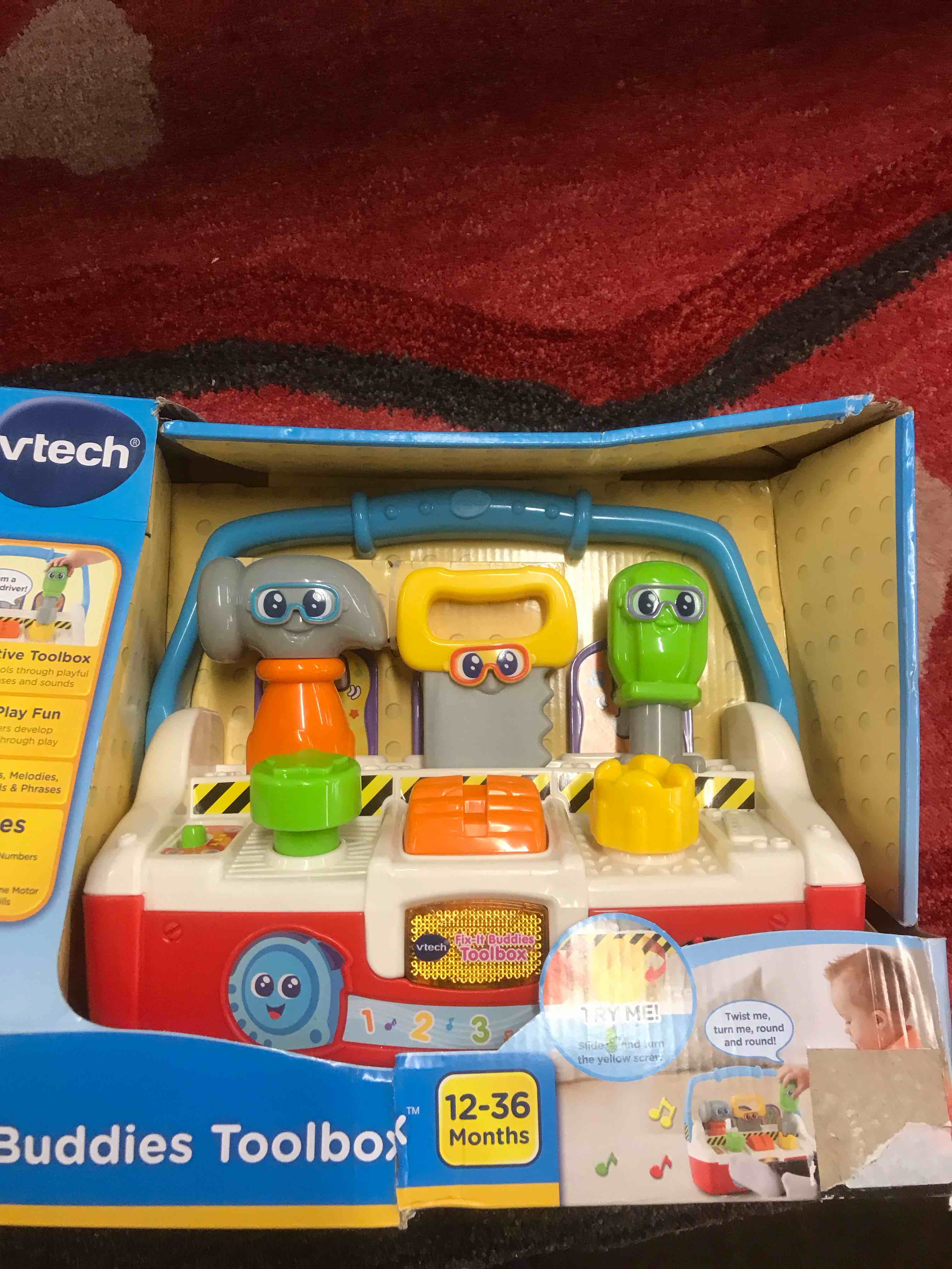 Condition photo showing New/Like New for VTech Fix-It Buddies Toolbox, Electronic Construction Toddler Toy