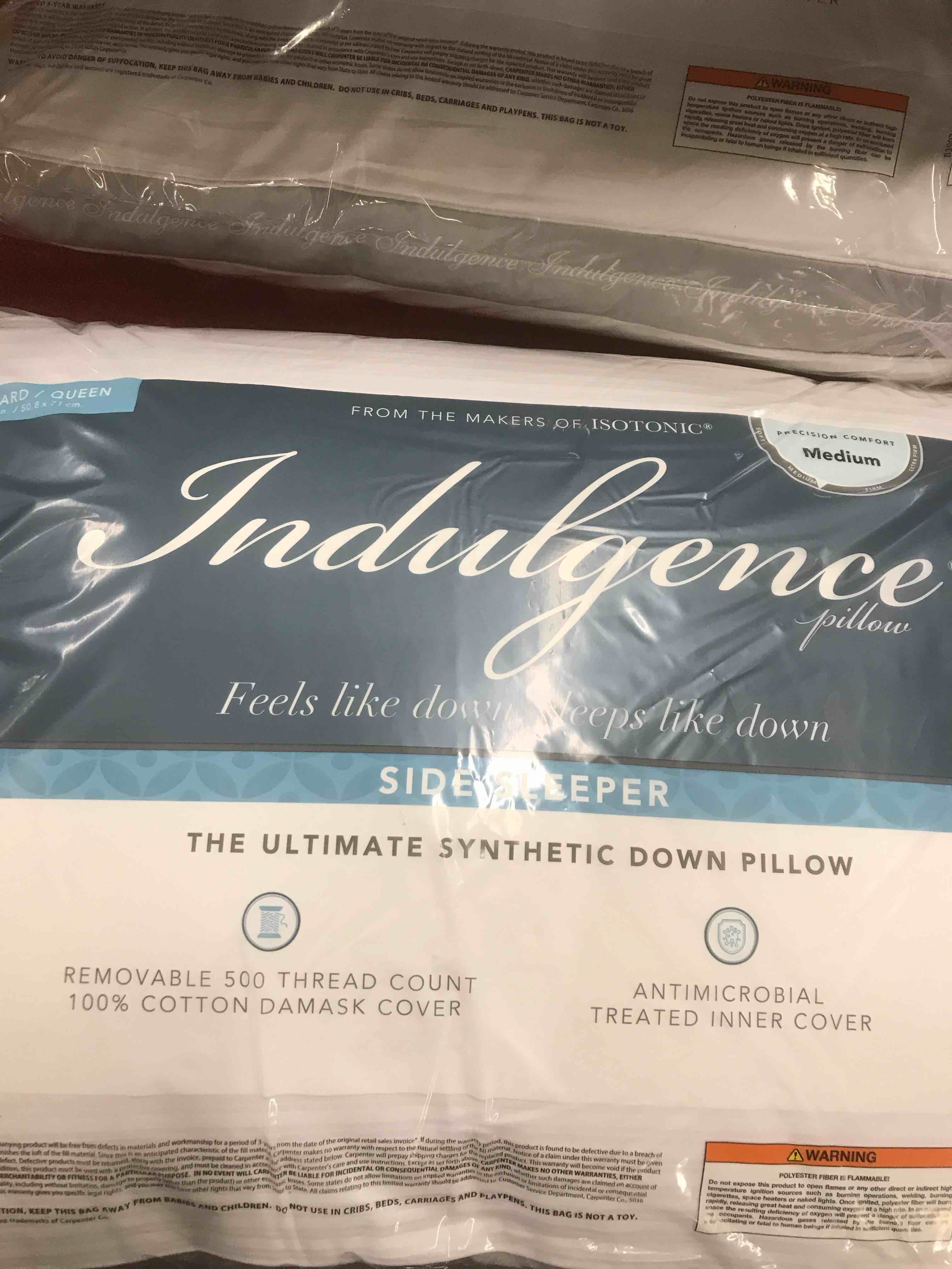 Condition photo showing New/Like New for Isotonic Indulgence Synthetic Down Pillow | Side Sleeper (Standard/Queen)