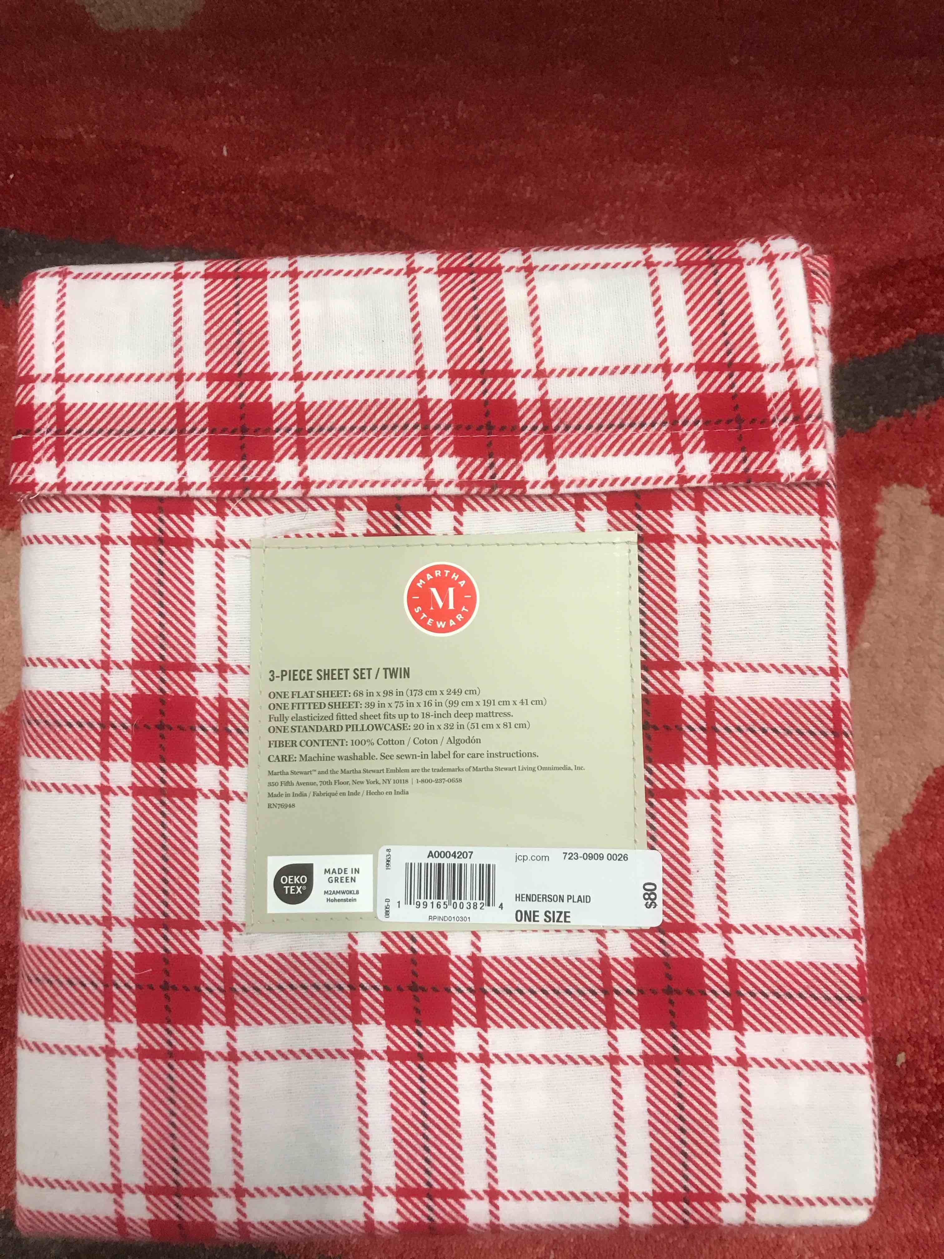 Condition photo showing New/Like New for Martha Stewart Twin Sheet Set