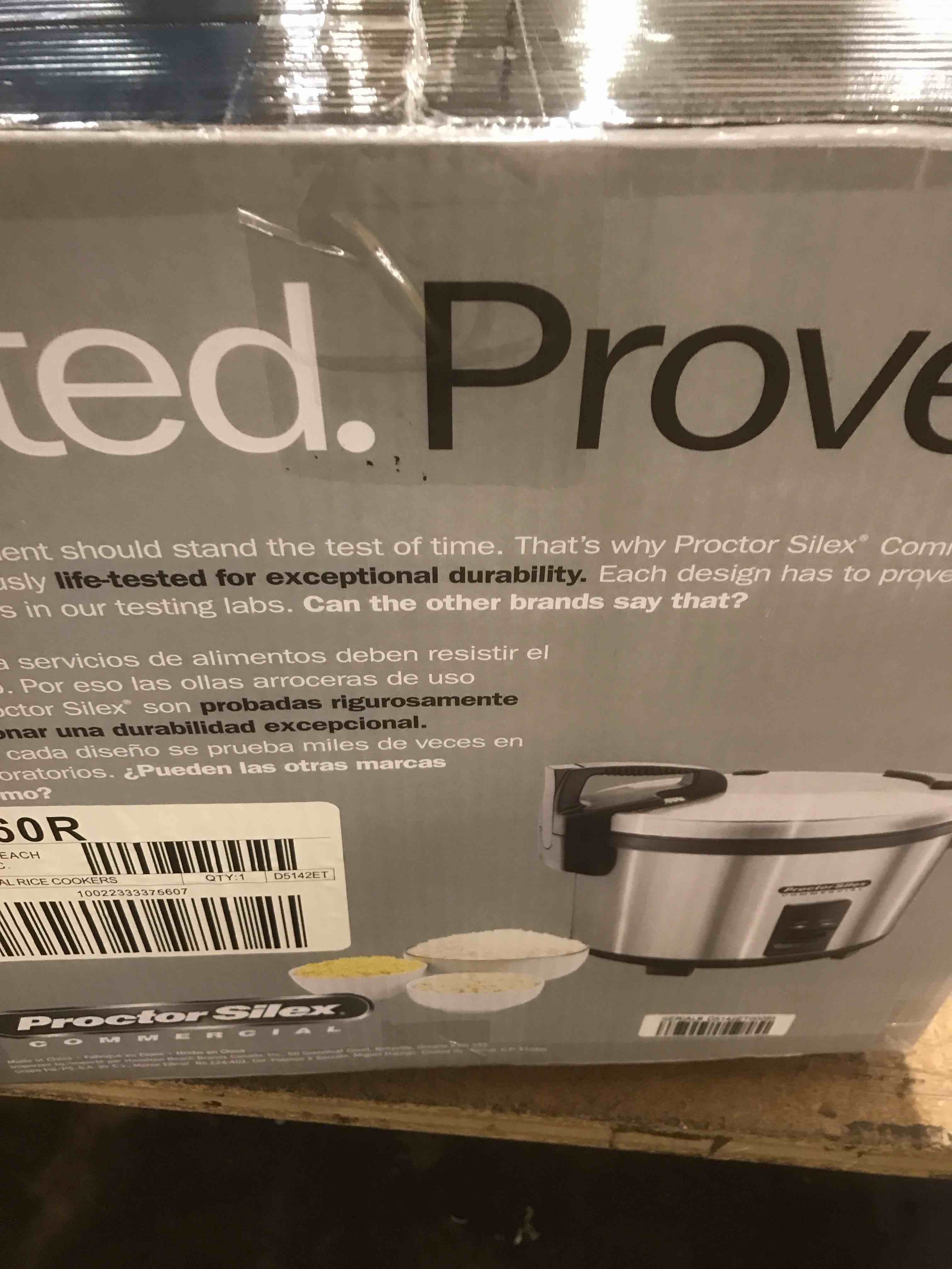 Condition photo showing New/Like New for ProctorSilex 37560 Commercial Electric 60 Cup Rice Cooker / Warmer