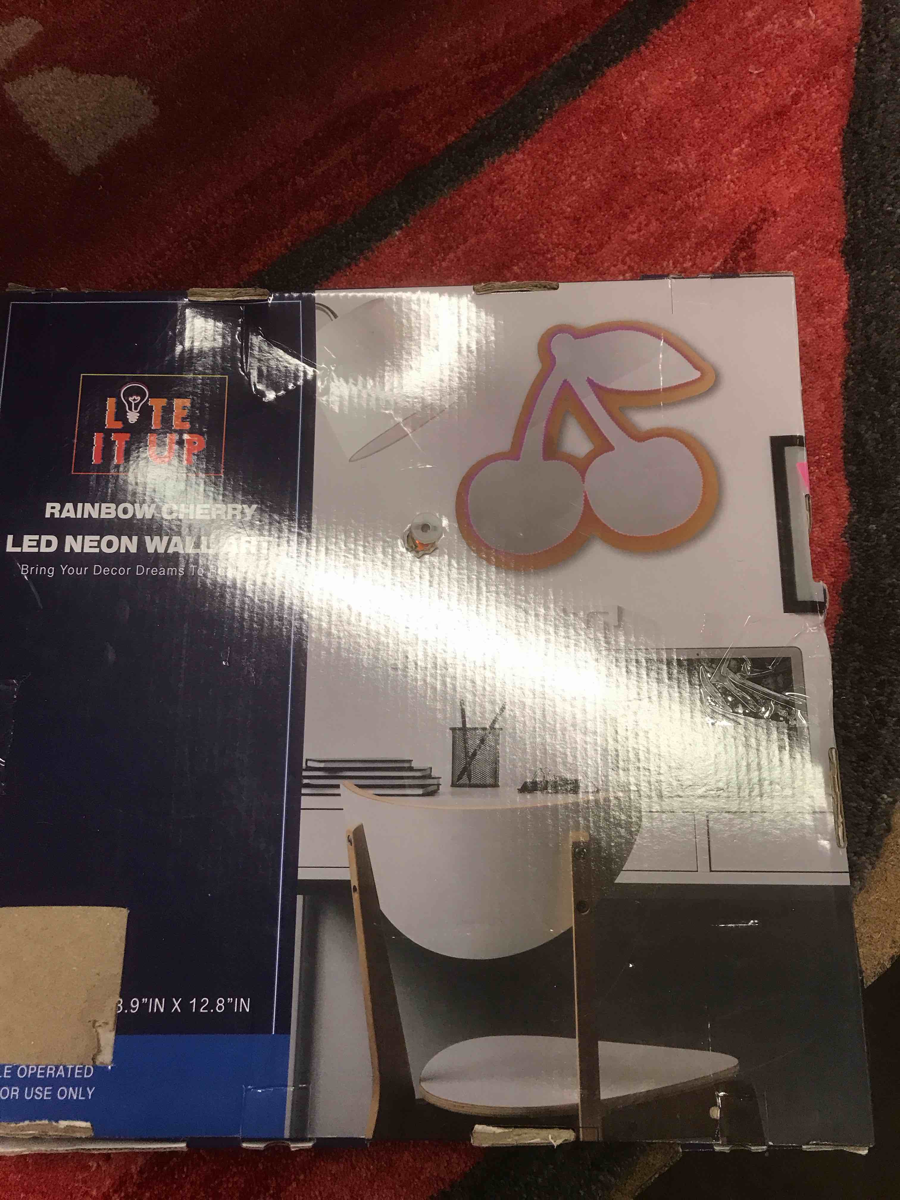 Condition photo showing As Is for Lite up Cherry decor