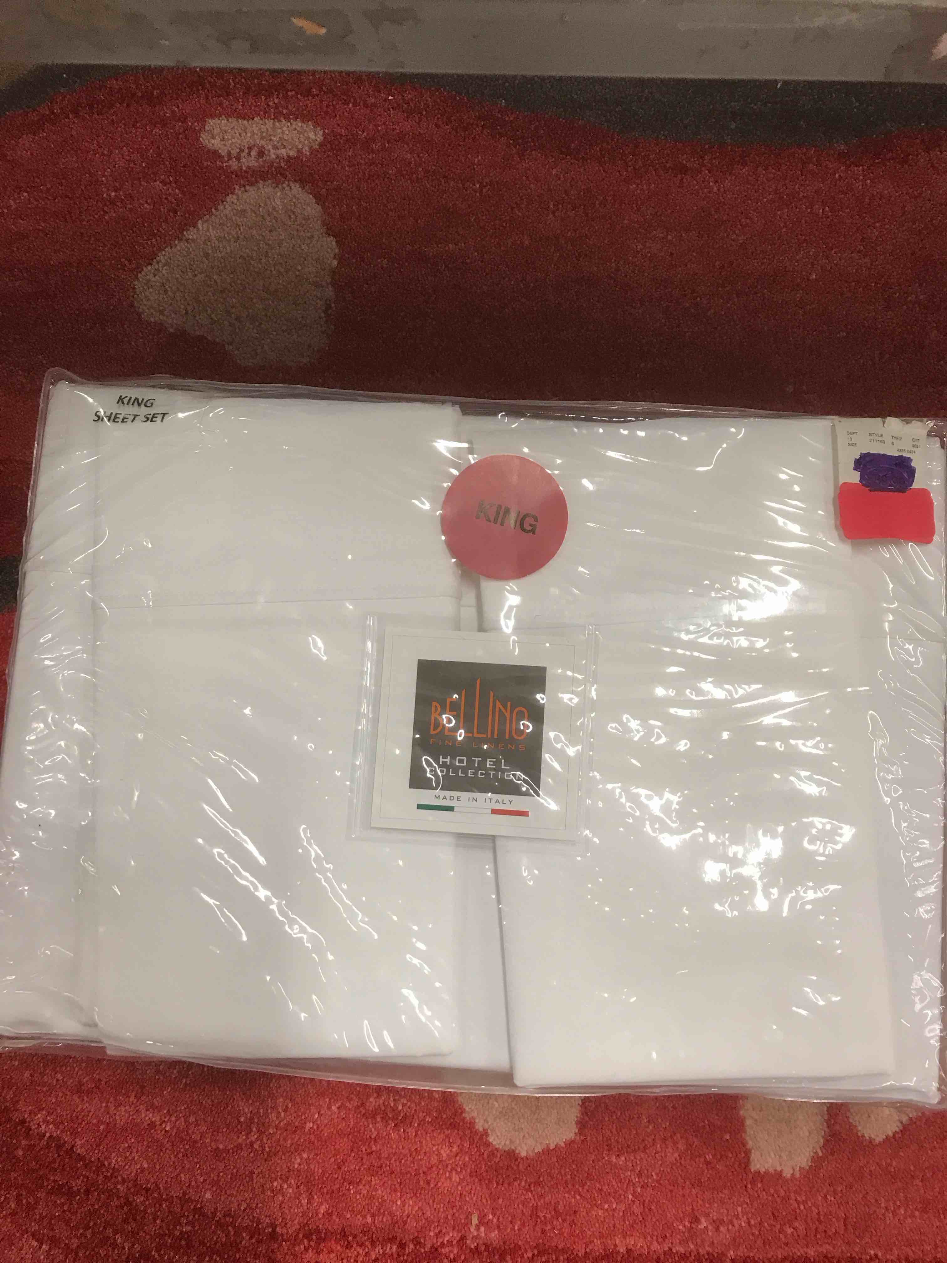 Condition photo showing New/Like New for Bellini King Sheet Set