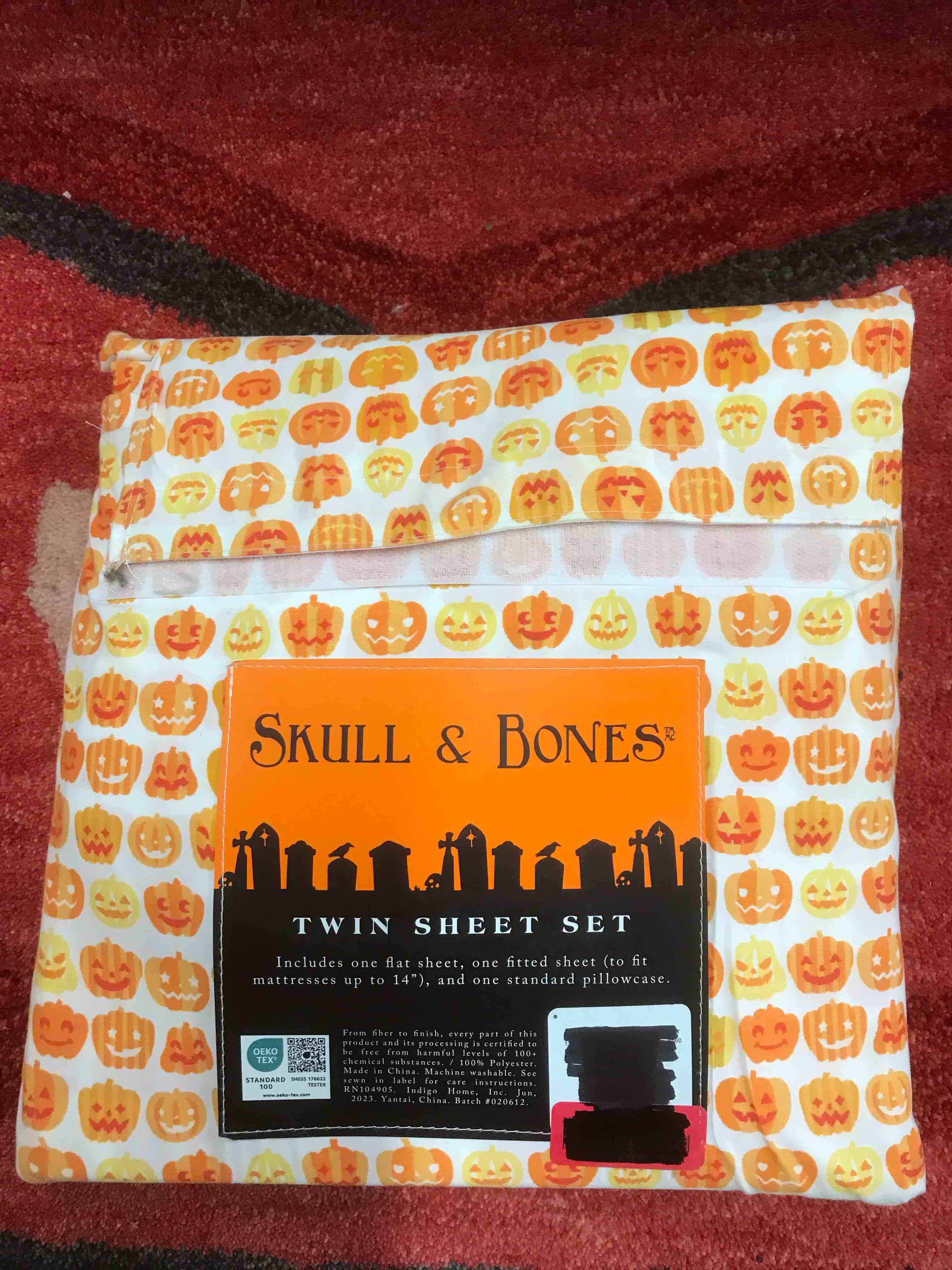 Condition photo showing New/Like New for Skull and Bones Twin Sheet Set