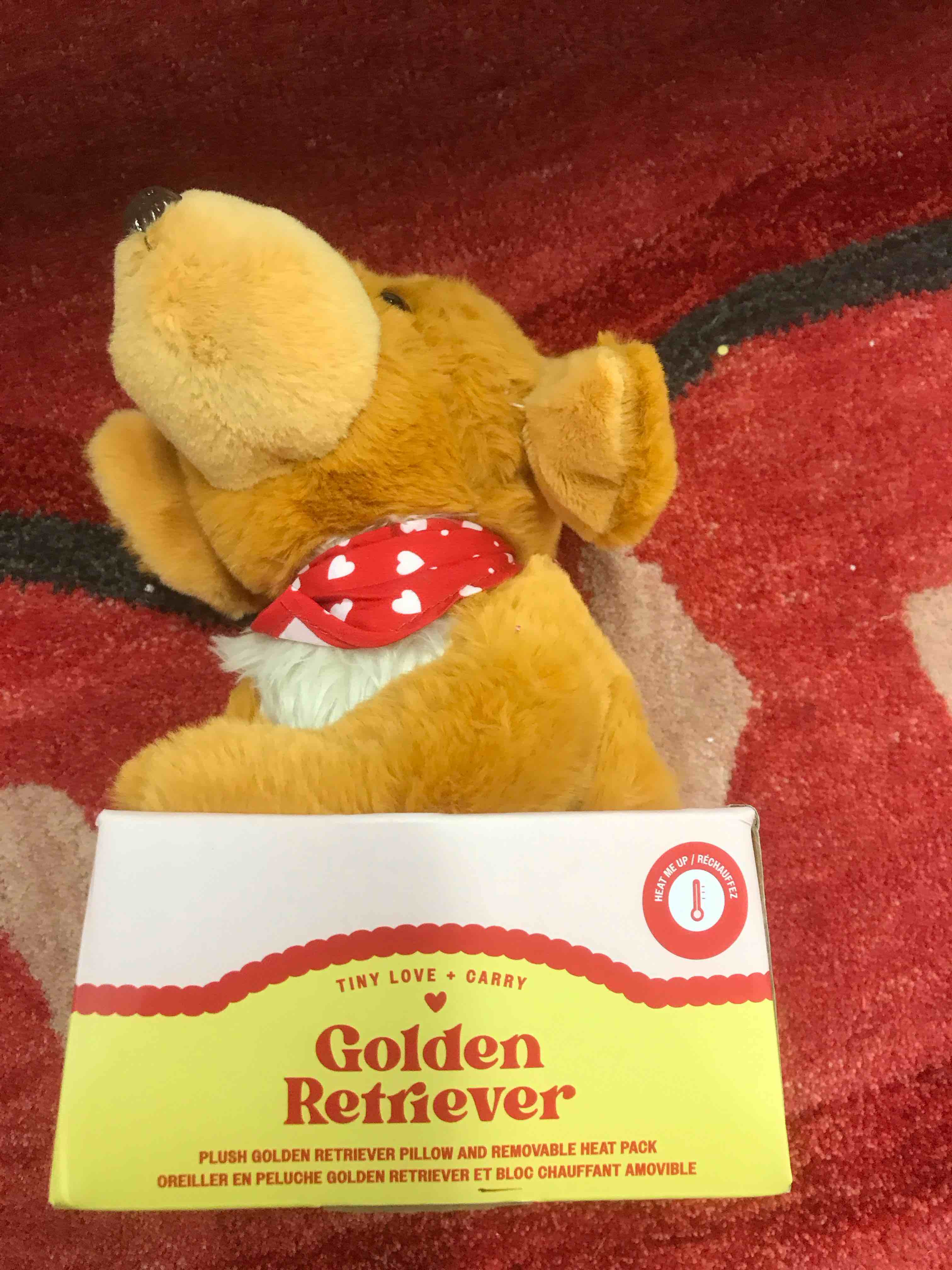 Condition photo showing Good Condition for Golden Retriever Pillow and removable heat pack