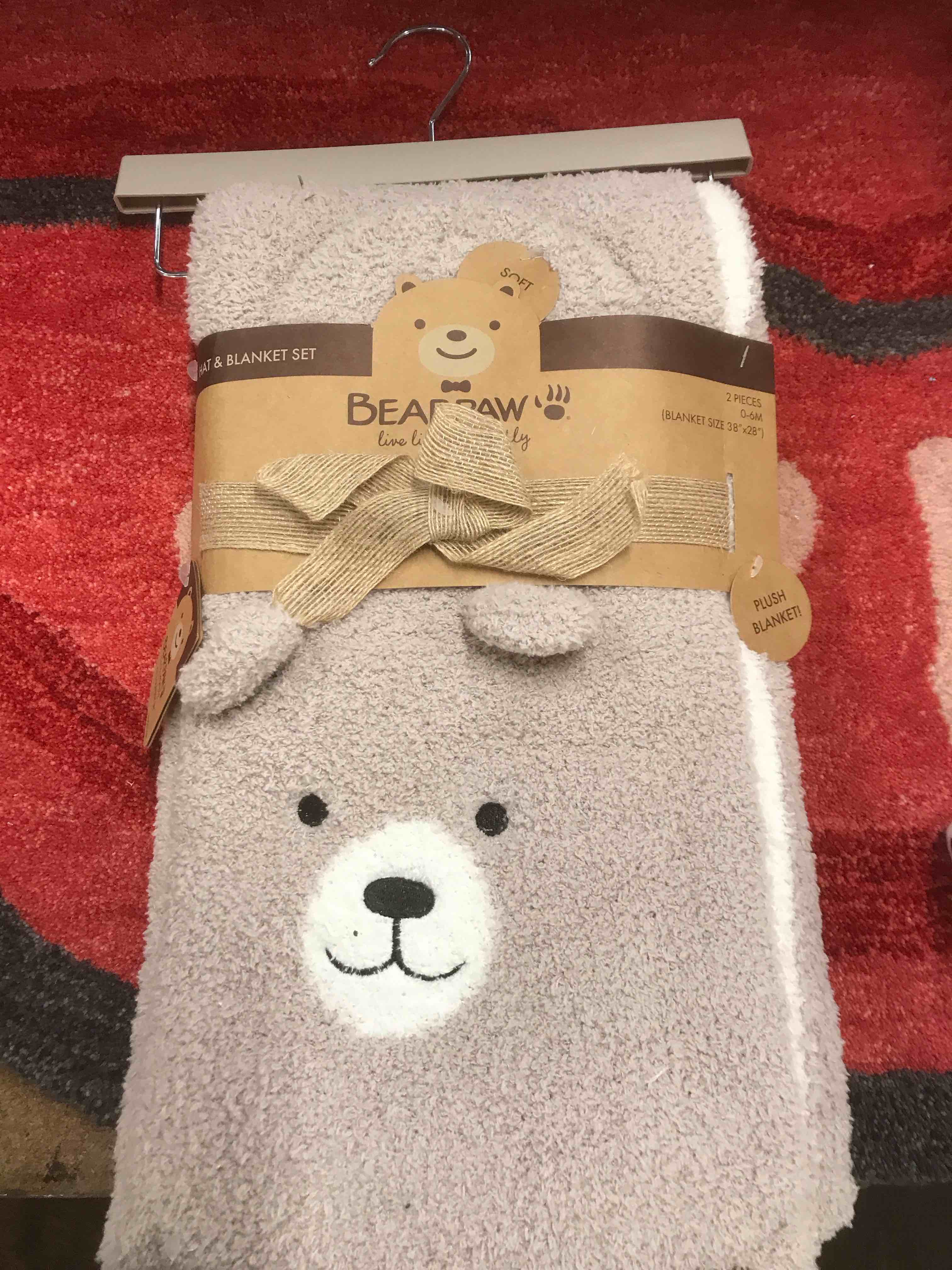 Bearpaw Hat and Blanket Set