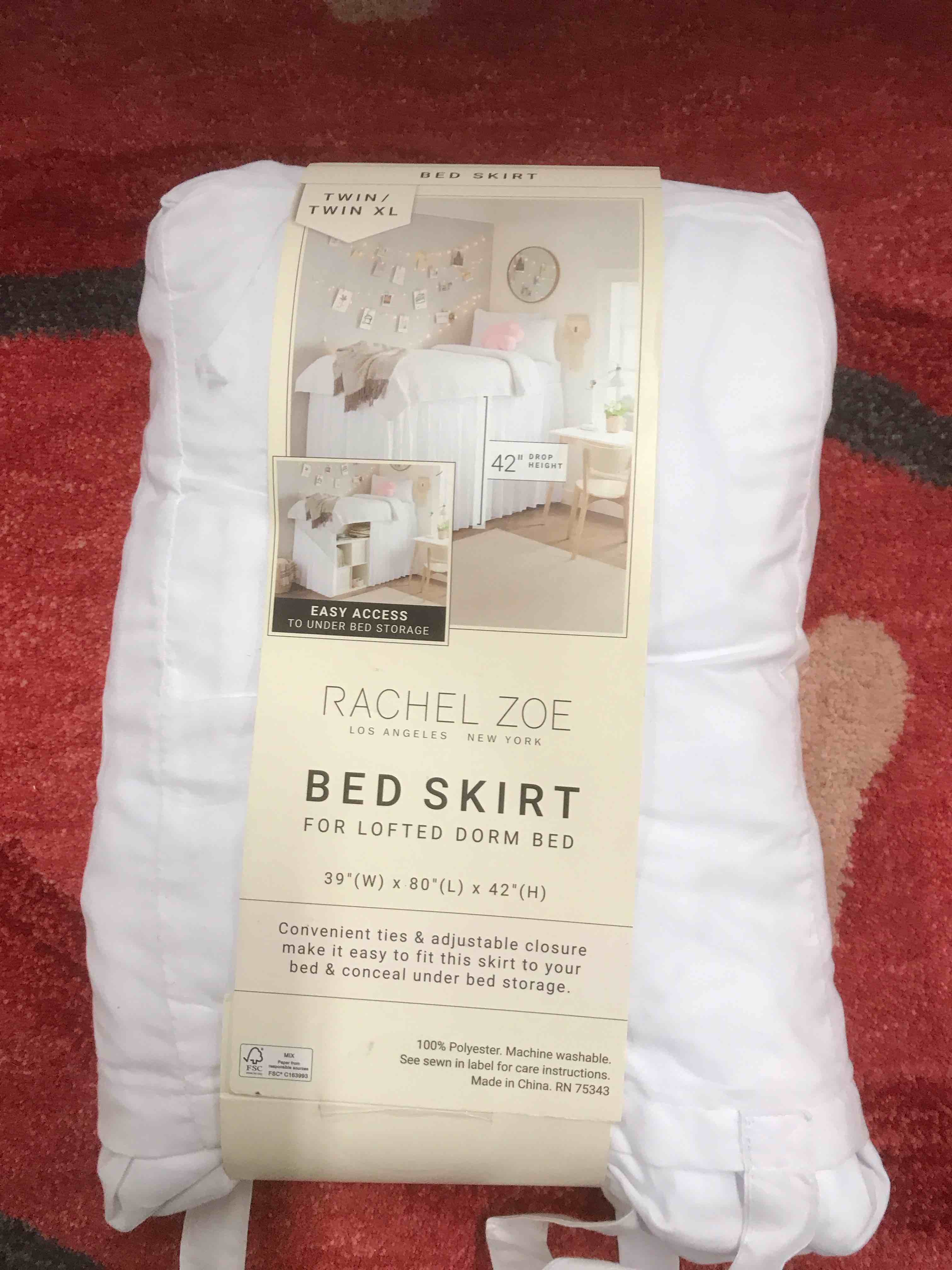 Condition photo showing Good Condition for Rachel Zoe Bed Skirt Twin/Twin XL