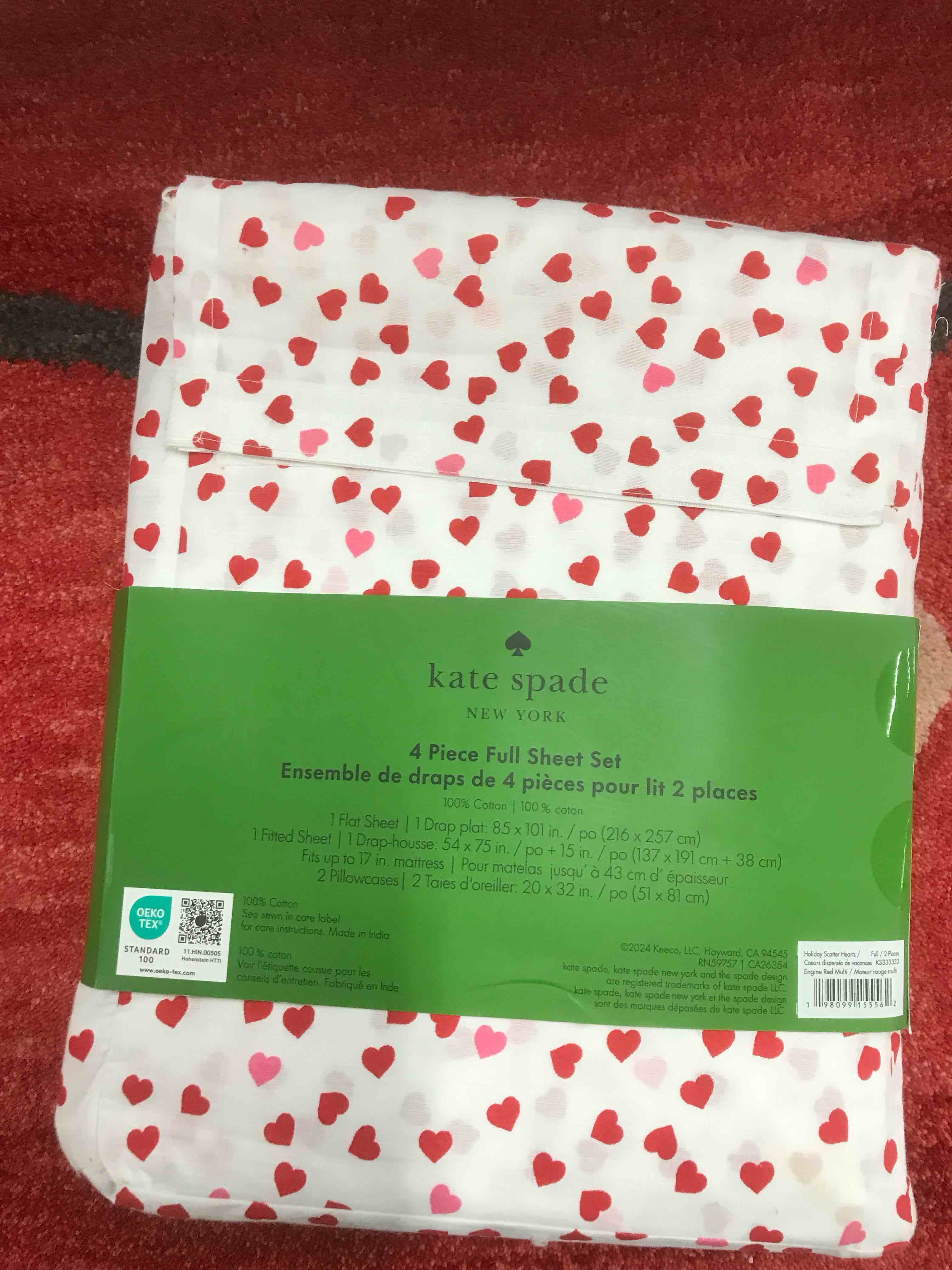 Condition photo showing New/Like New for Kate Spade Full Sheet Set 