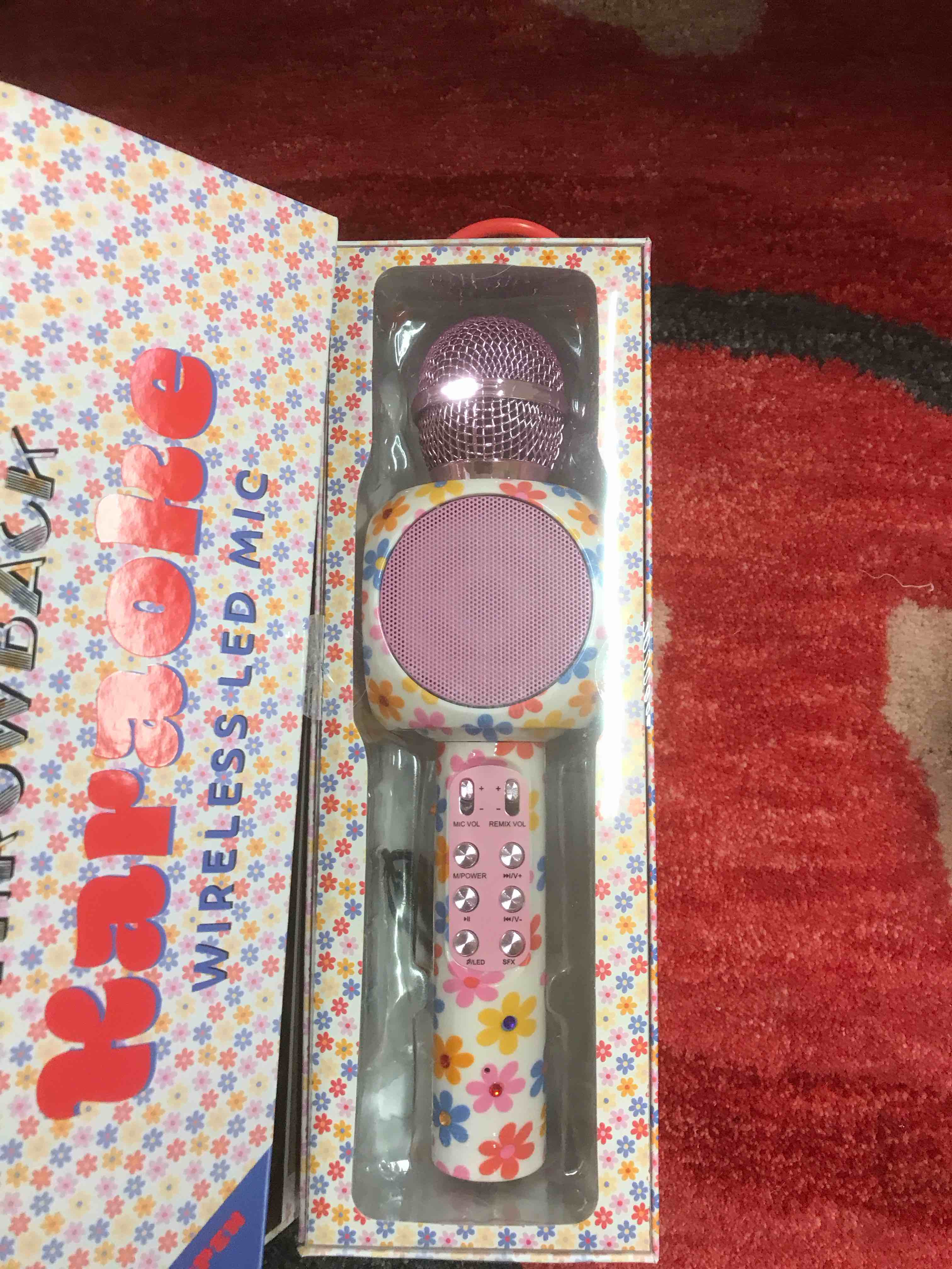 Condition photo showing Good Condition for Throwback Karaoke Wireless LED Mic