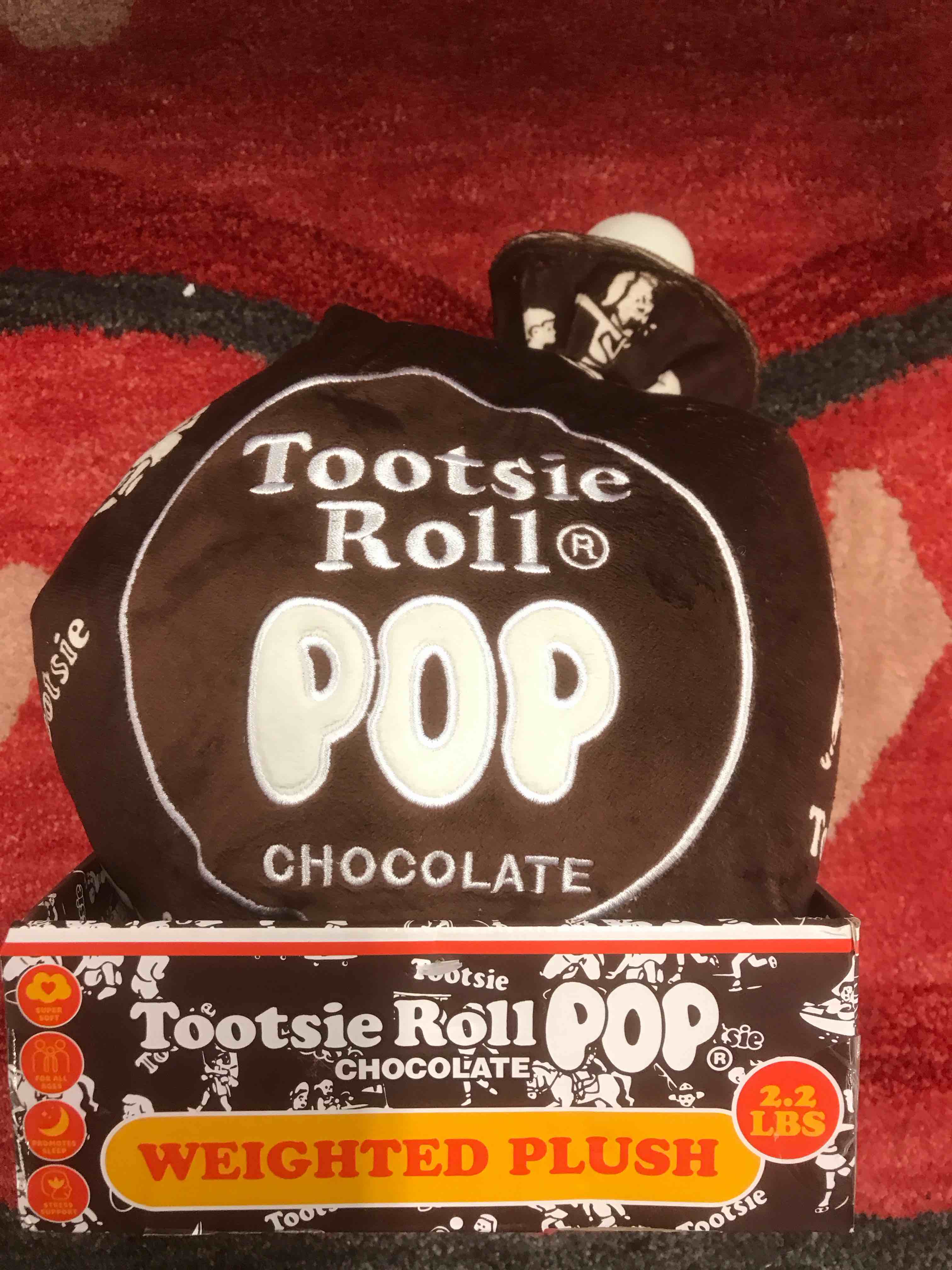 Weighted Plush Tootsie Roll Pop