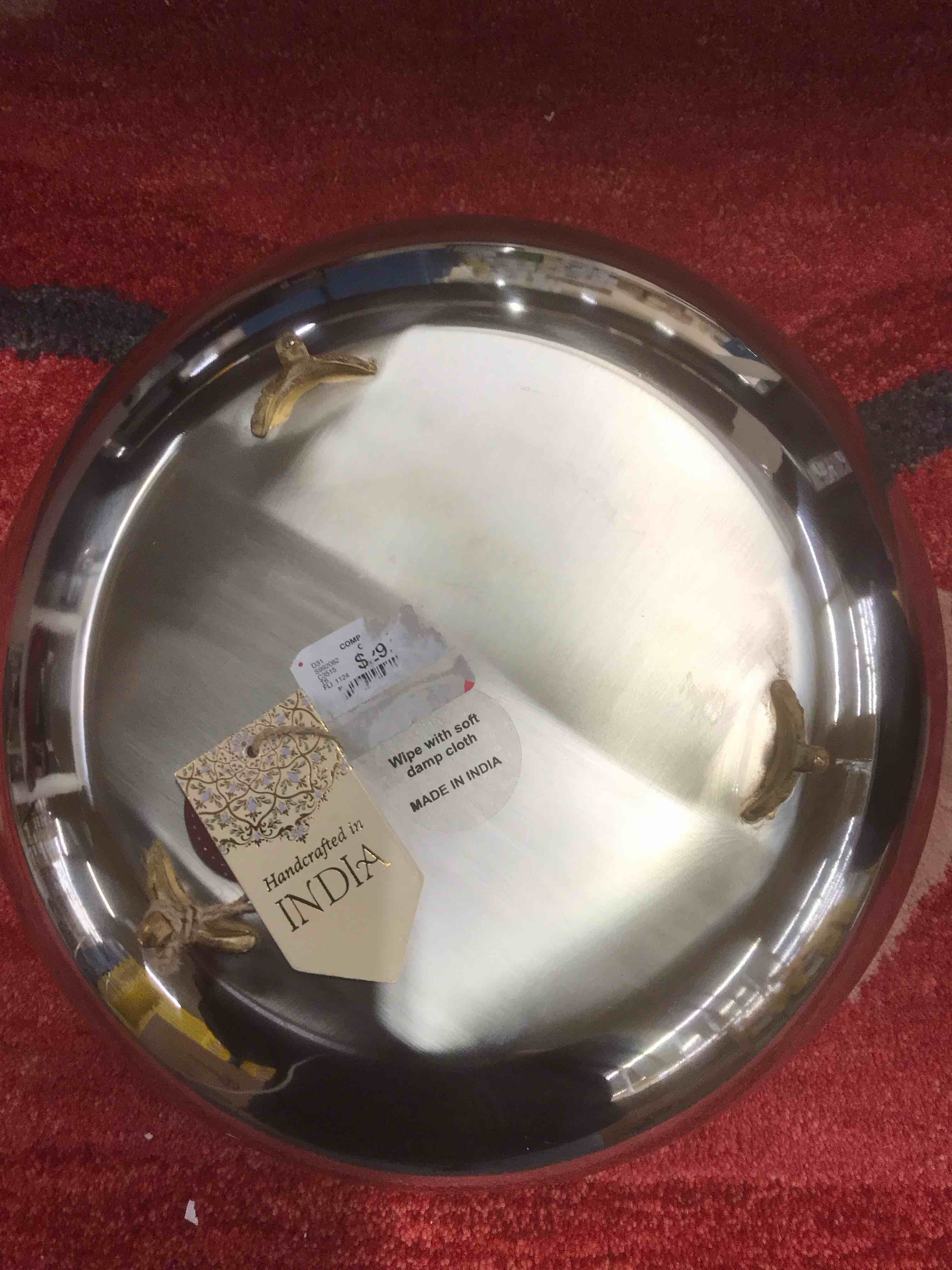 Condition photo showing As Is for Genuine Brass Bowl Handcrafted in India