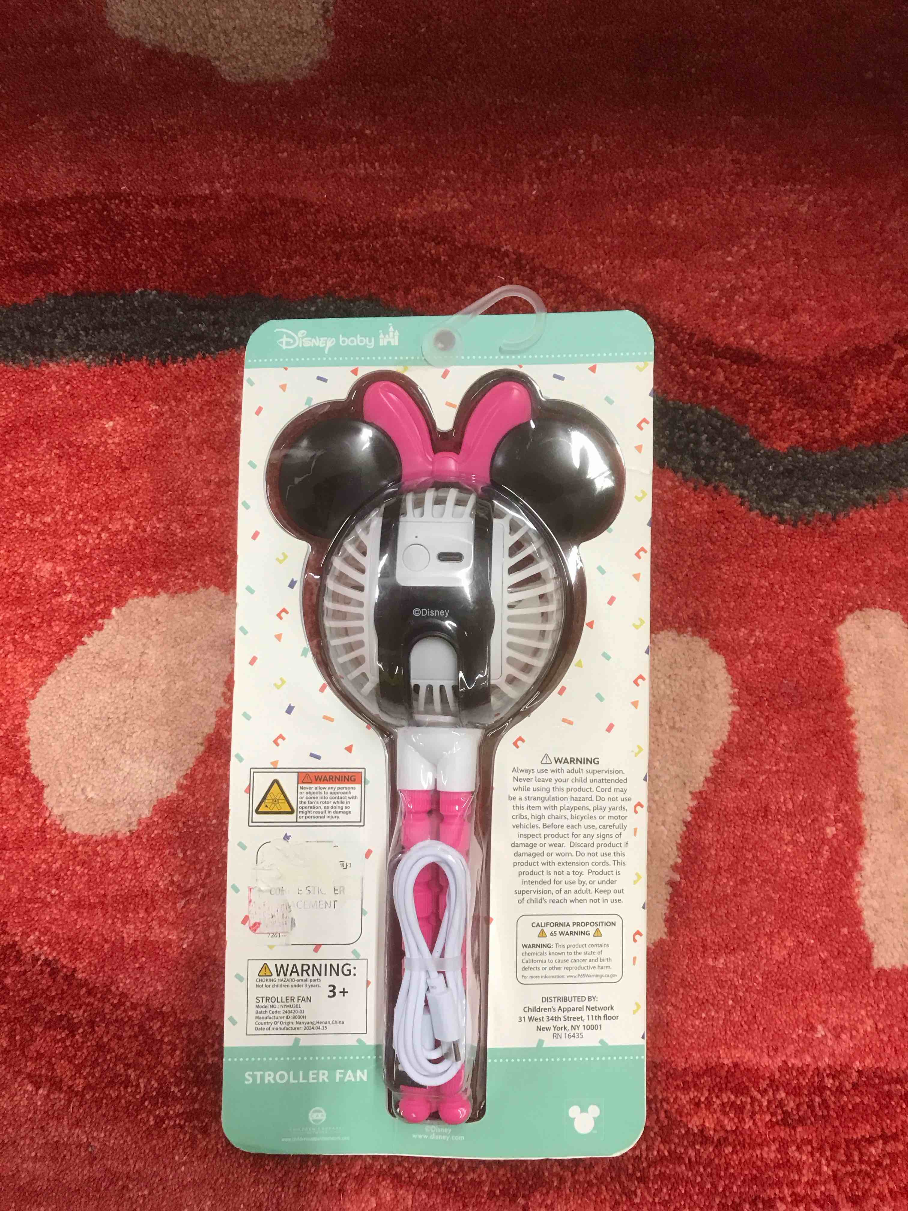 Condition photo showing New/Like New for Minnie Mouse Stroller Fan