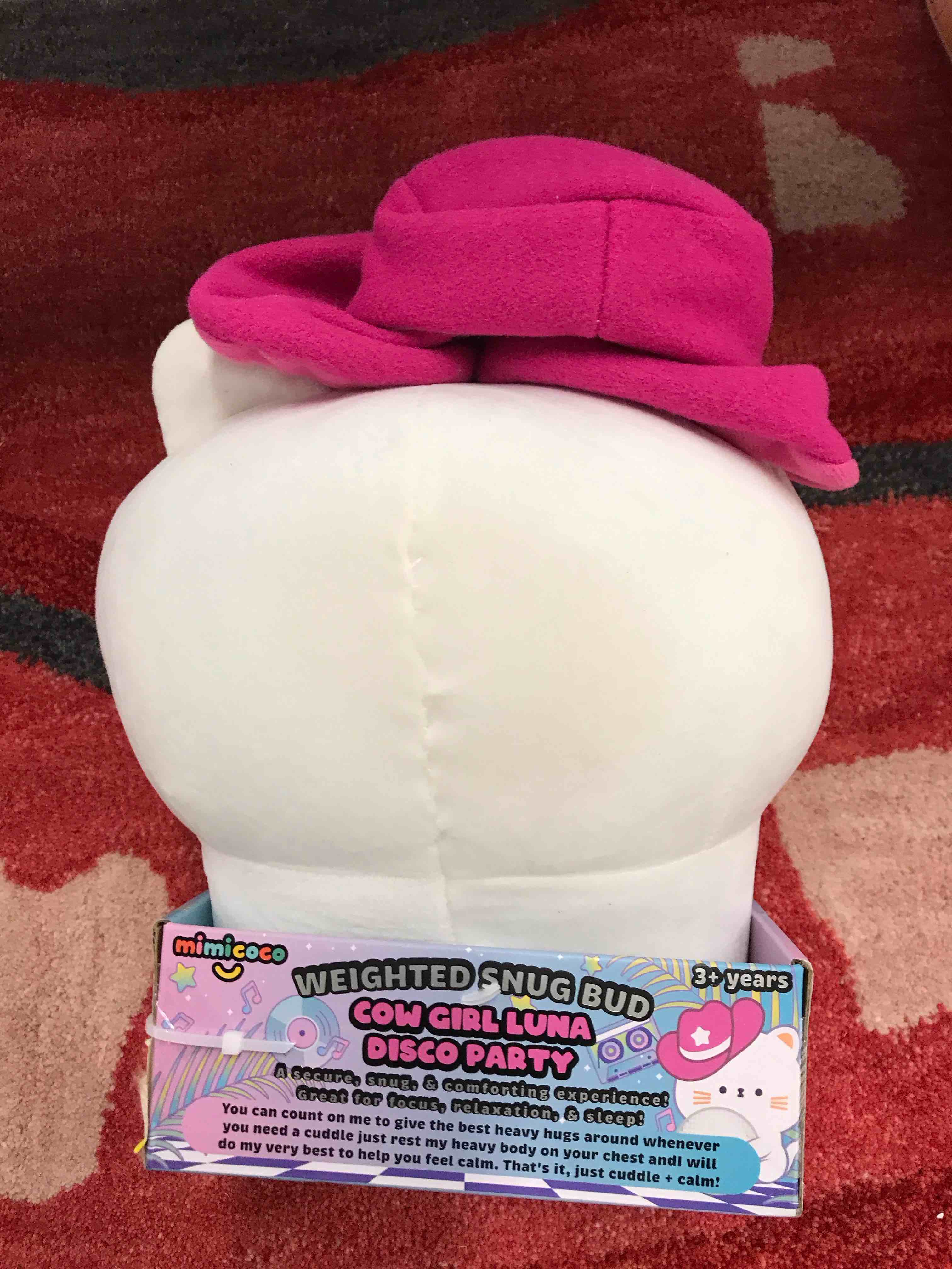 Condition photo showing As Is for Cow Girl Luna Disco Party.     Weighted Snug Bud