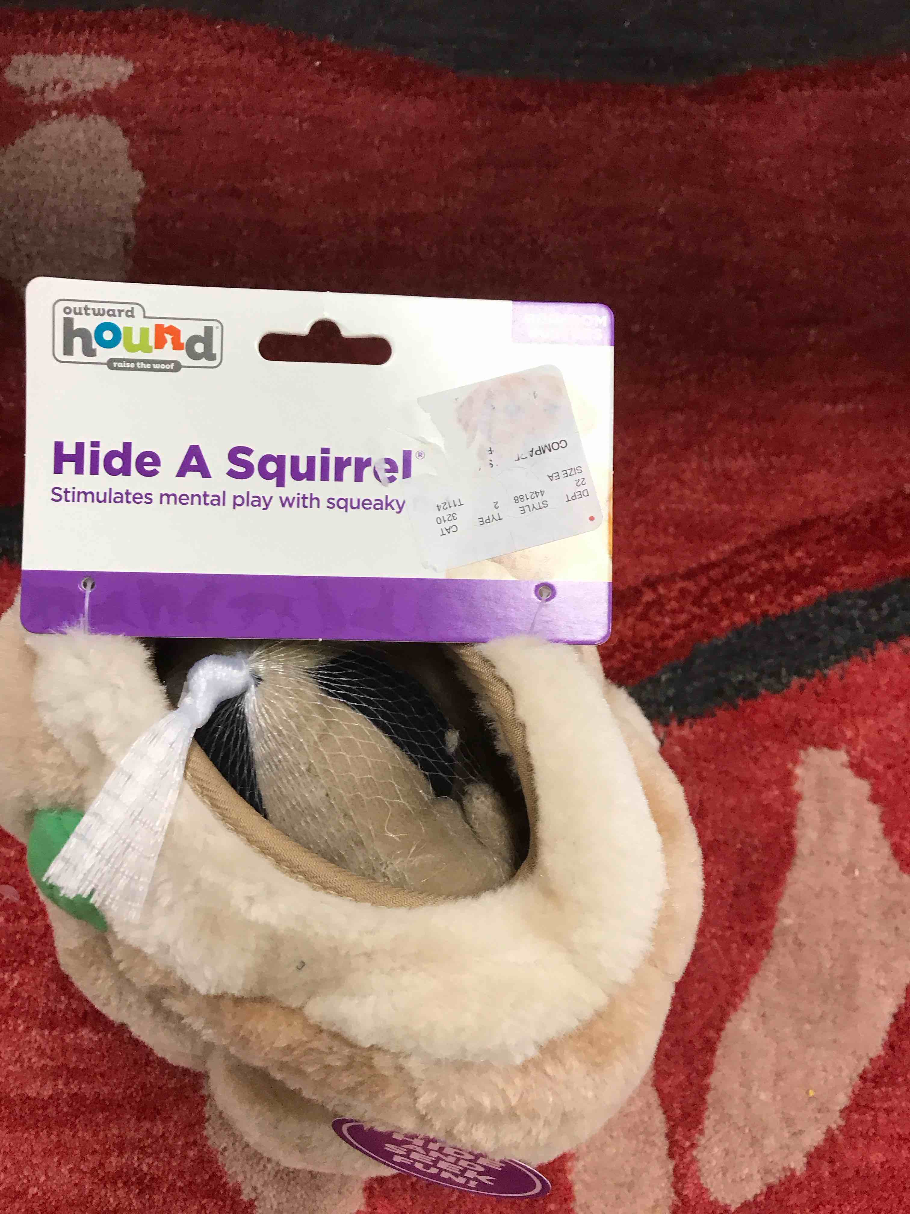 Hide a a squirrel Dog Toy