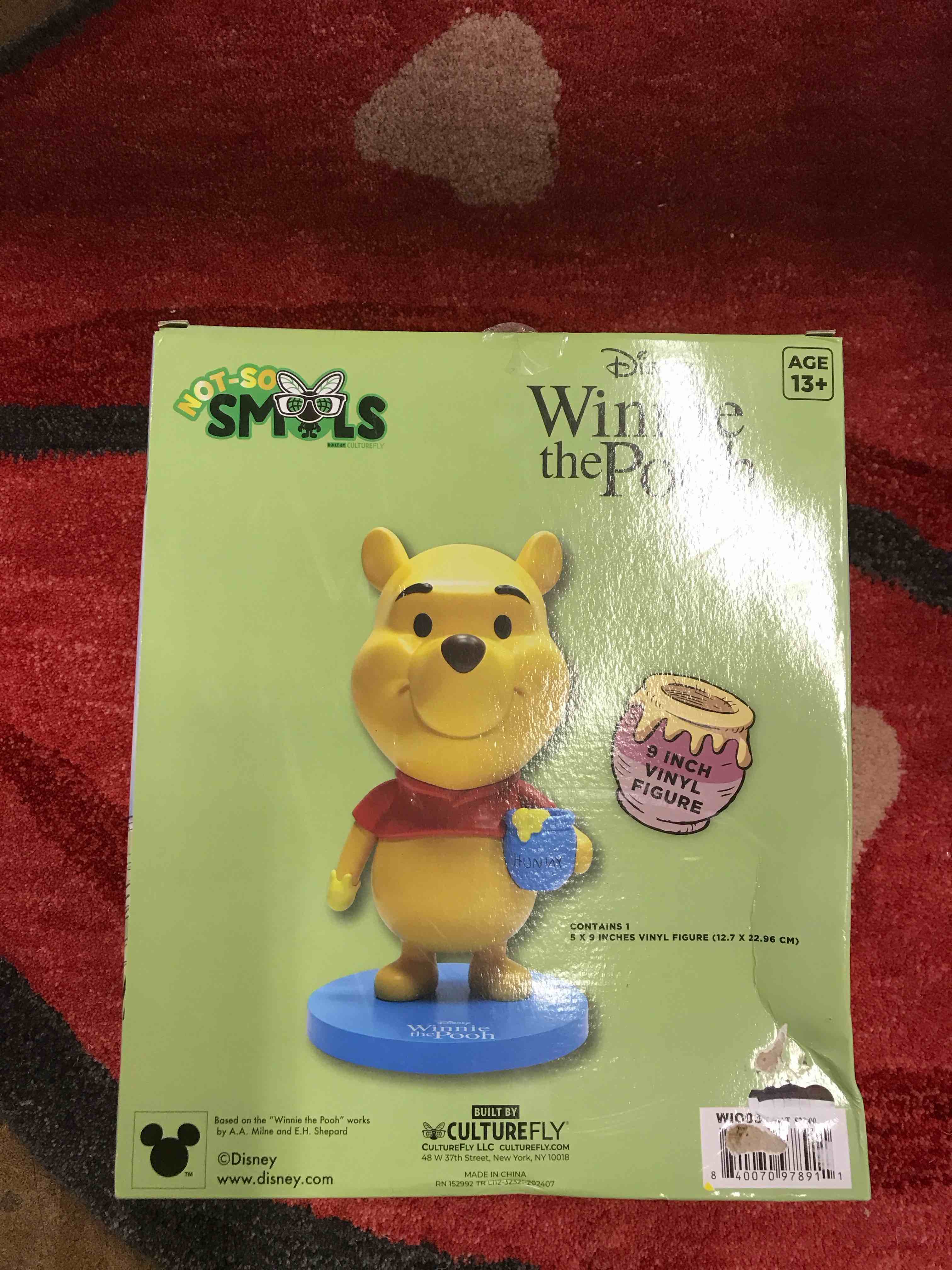 Condition photo showing New/Like New for 9” Vinyl Winnie the Pooh