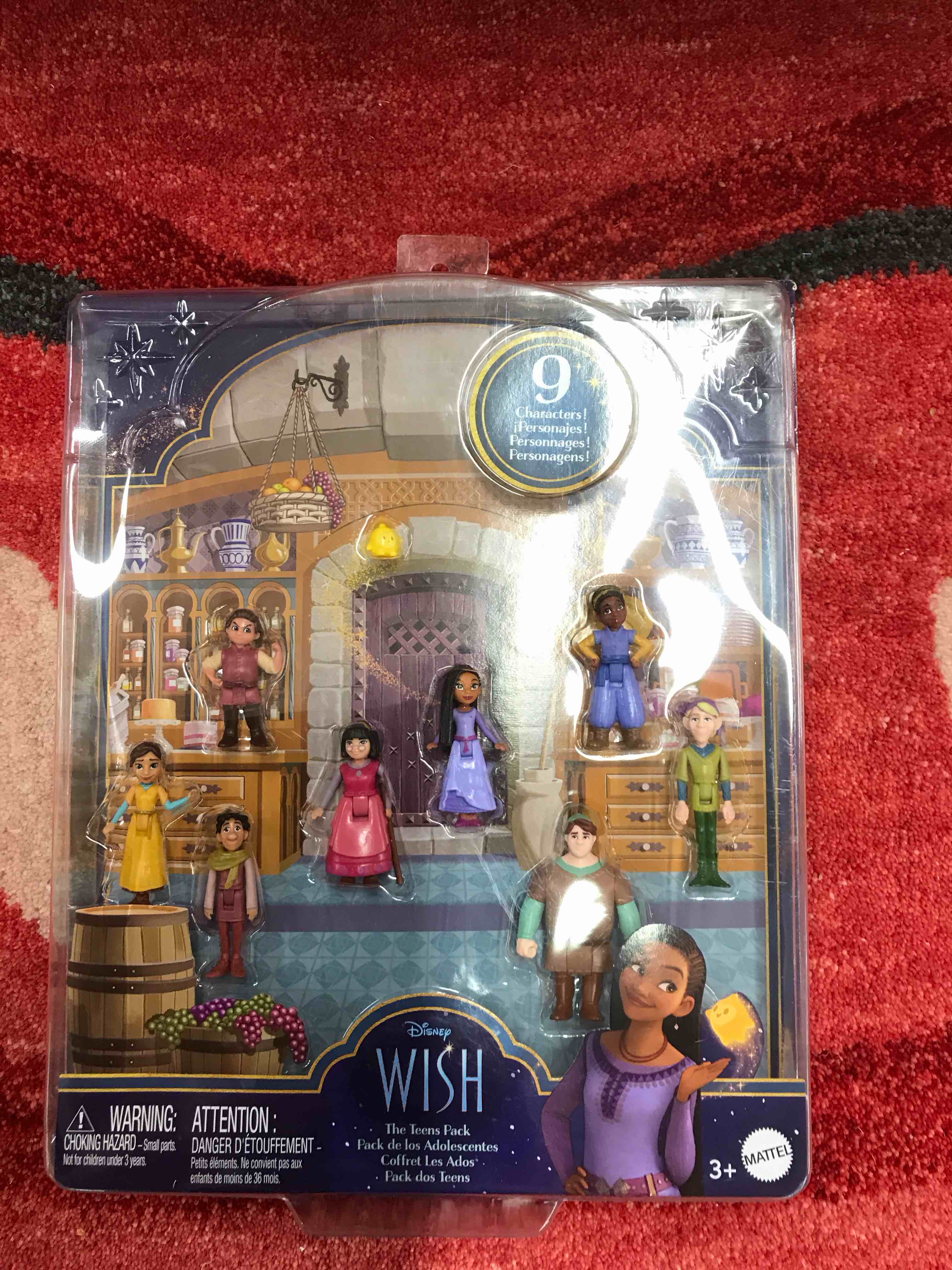 Condition photo showing New/Like New for Disney Wish The Teens Pack of 8 Posable Mini Dolls & Star Figure